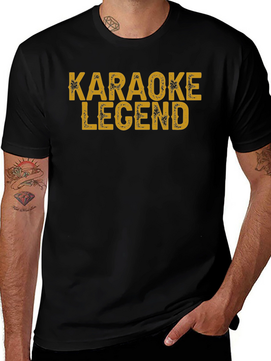 Karaoke Legend Black T-Shirt - Fun Sing-Along Apparel