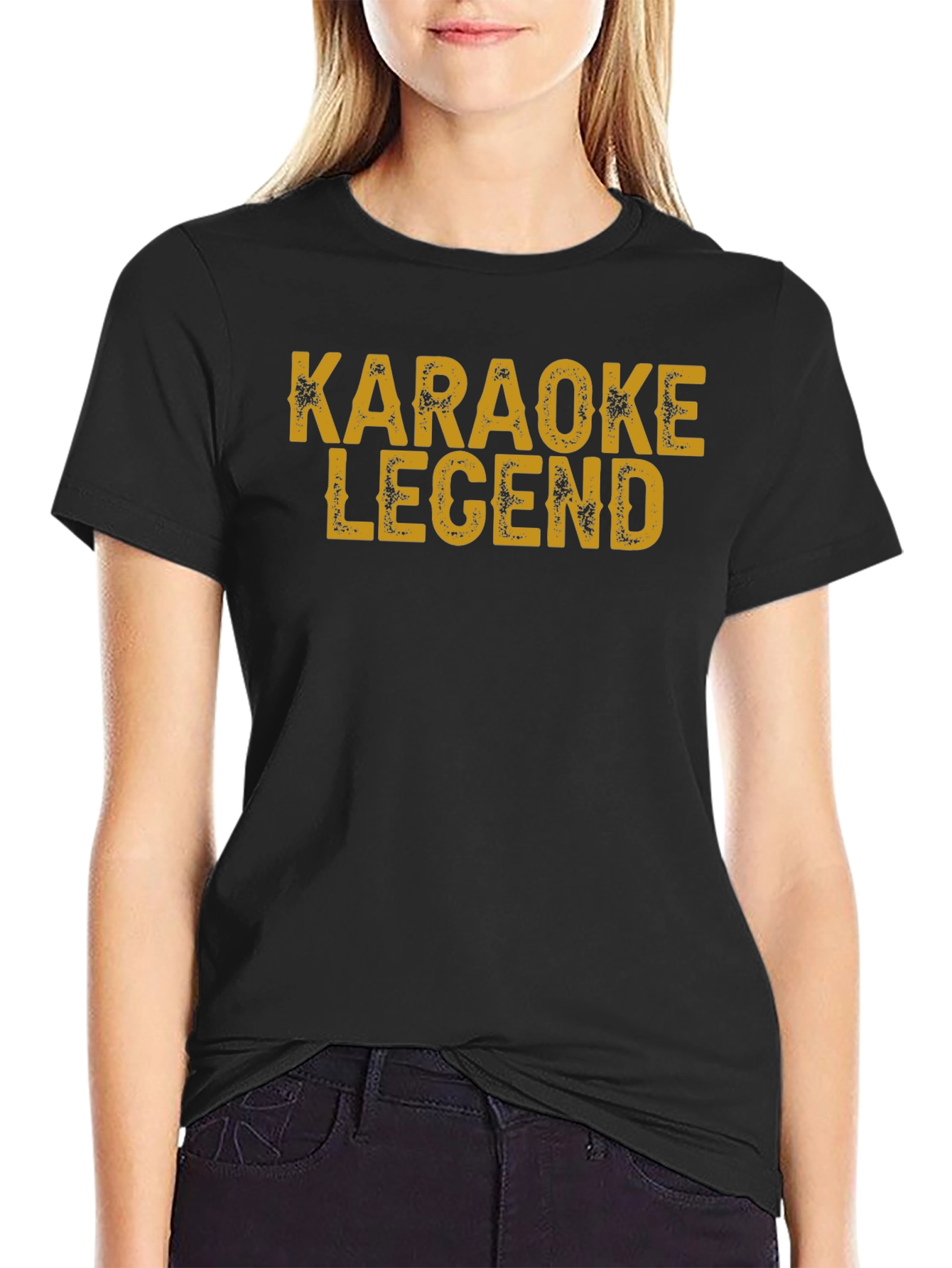Karaoke Legend Black T-Shirt - Fun Sing-Along Apparel