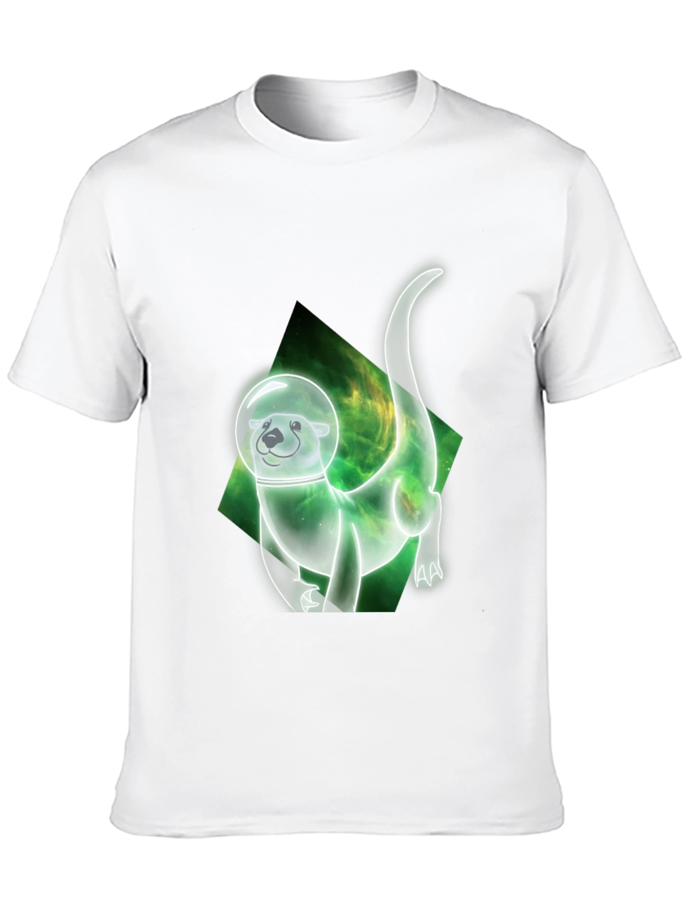 Space Otter Graphic Tee - Black
