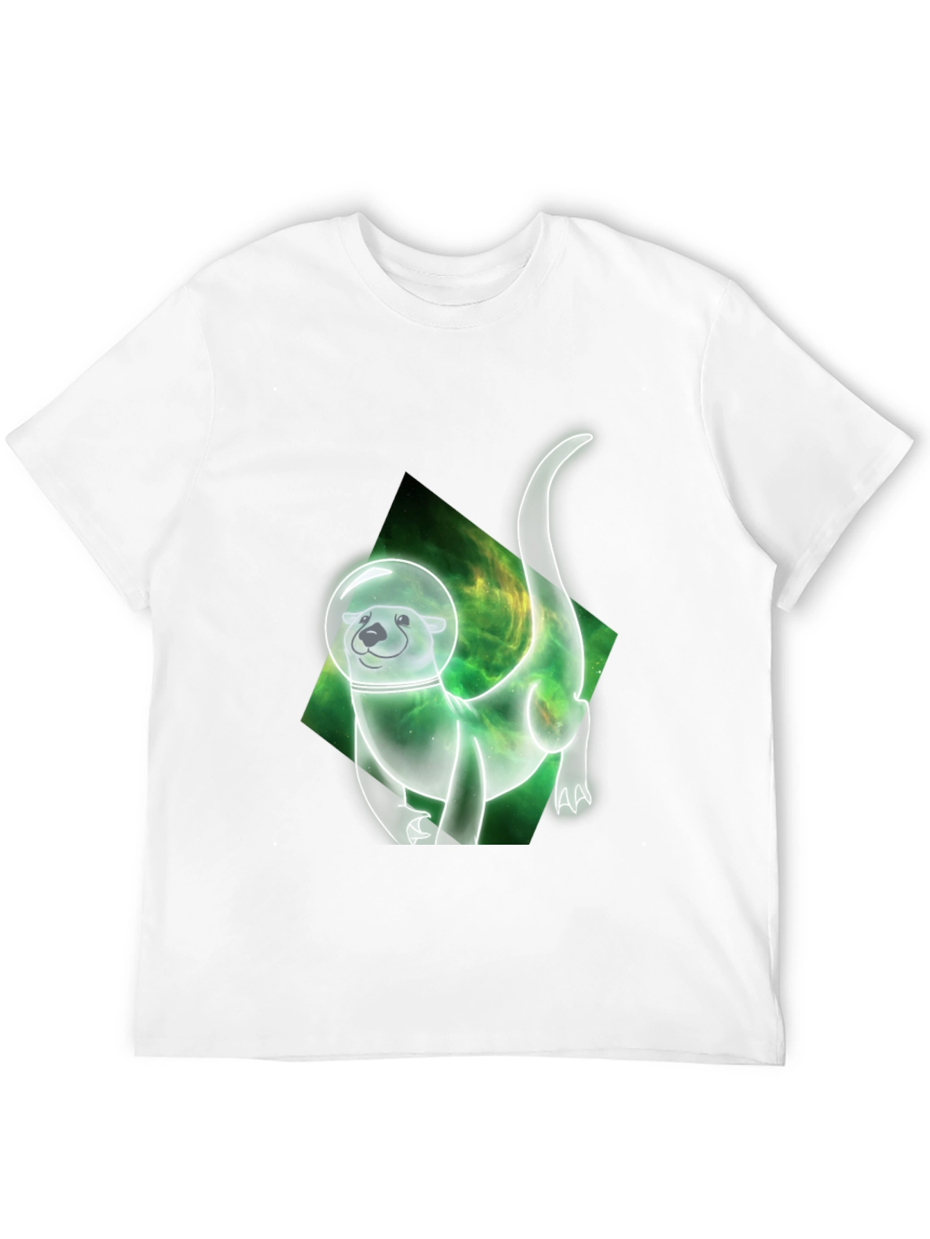 Space Otter Graphic Tee - Black