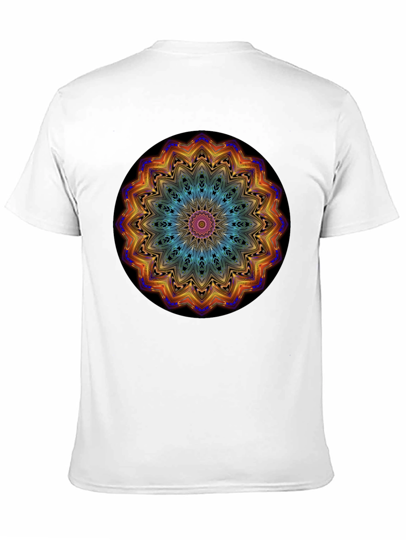 Psychedelic Mandala Graphic Black T-Shirt