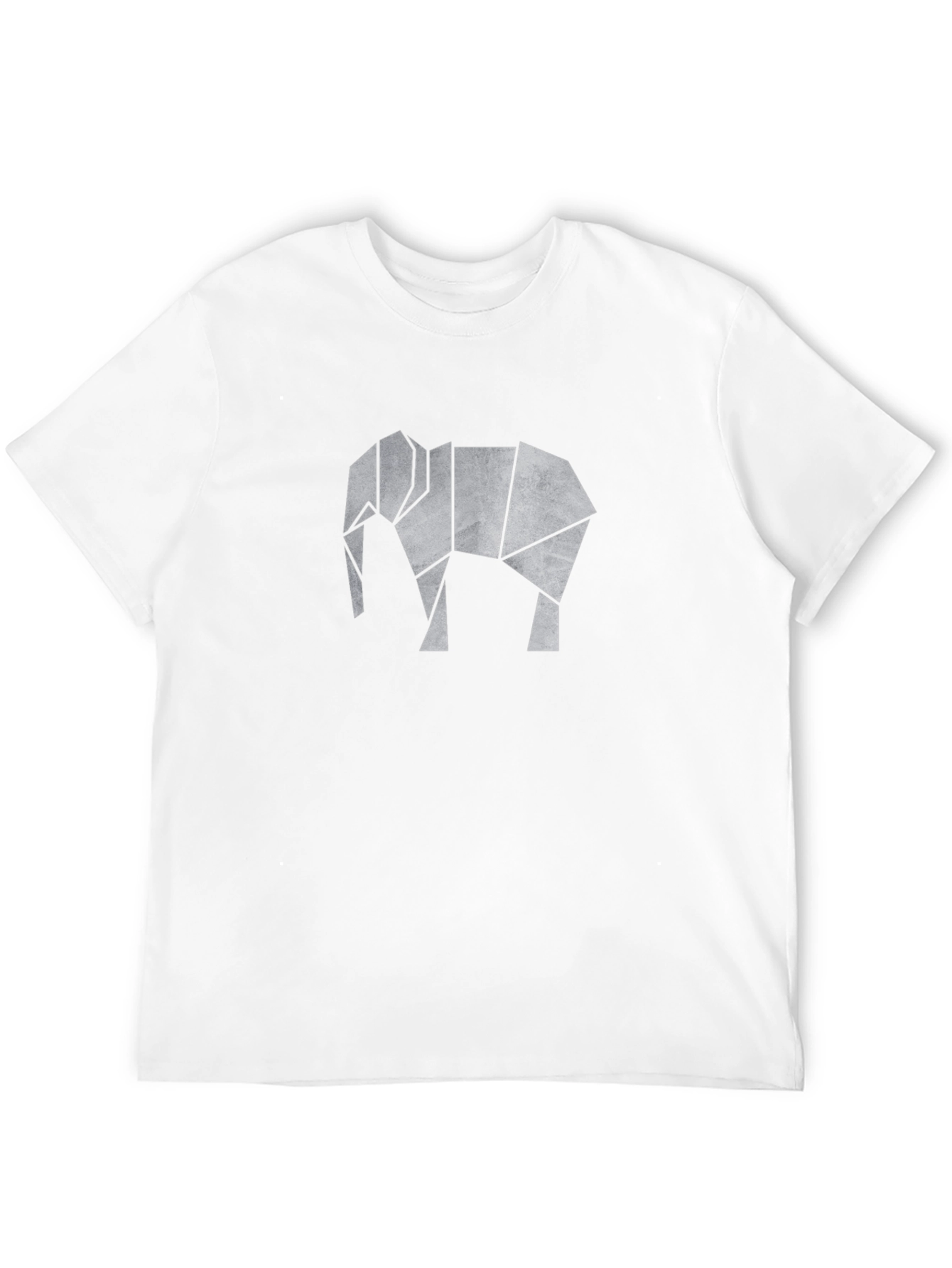Geometric Elephant Graphic Tee - Modern Style