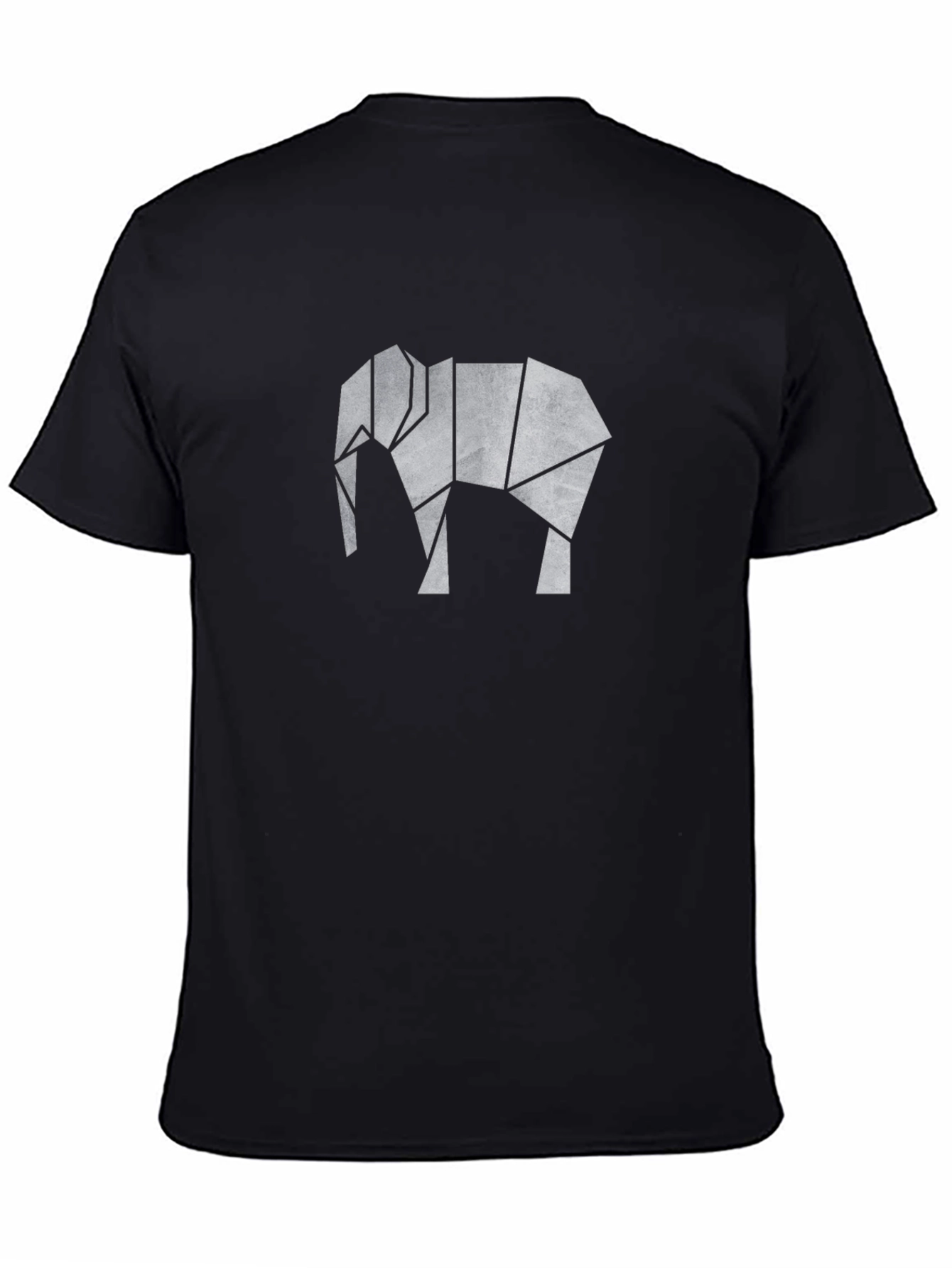 Geometric Elephant Graphic Tee - Modern Style