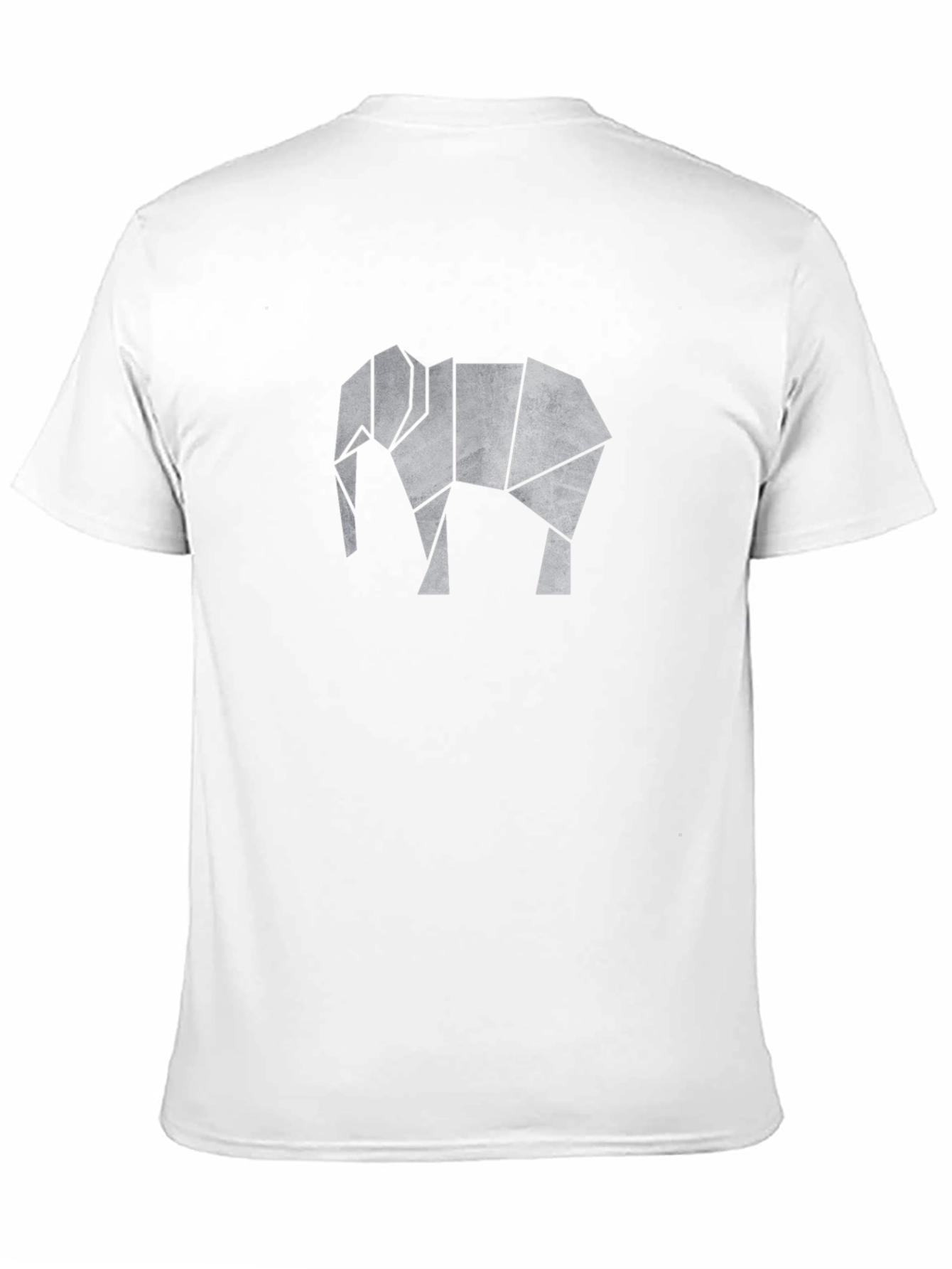 Geometric Elephant Graphic Tee - Modern Style