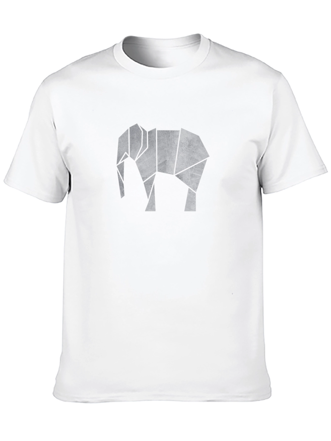 Geometric Elephant Graphic Tee - Modern Style