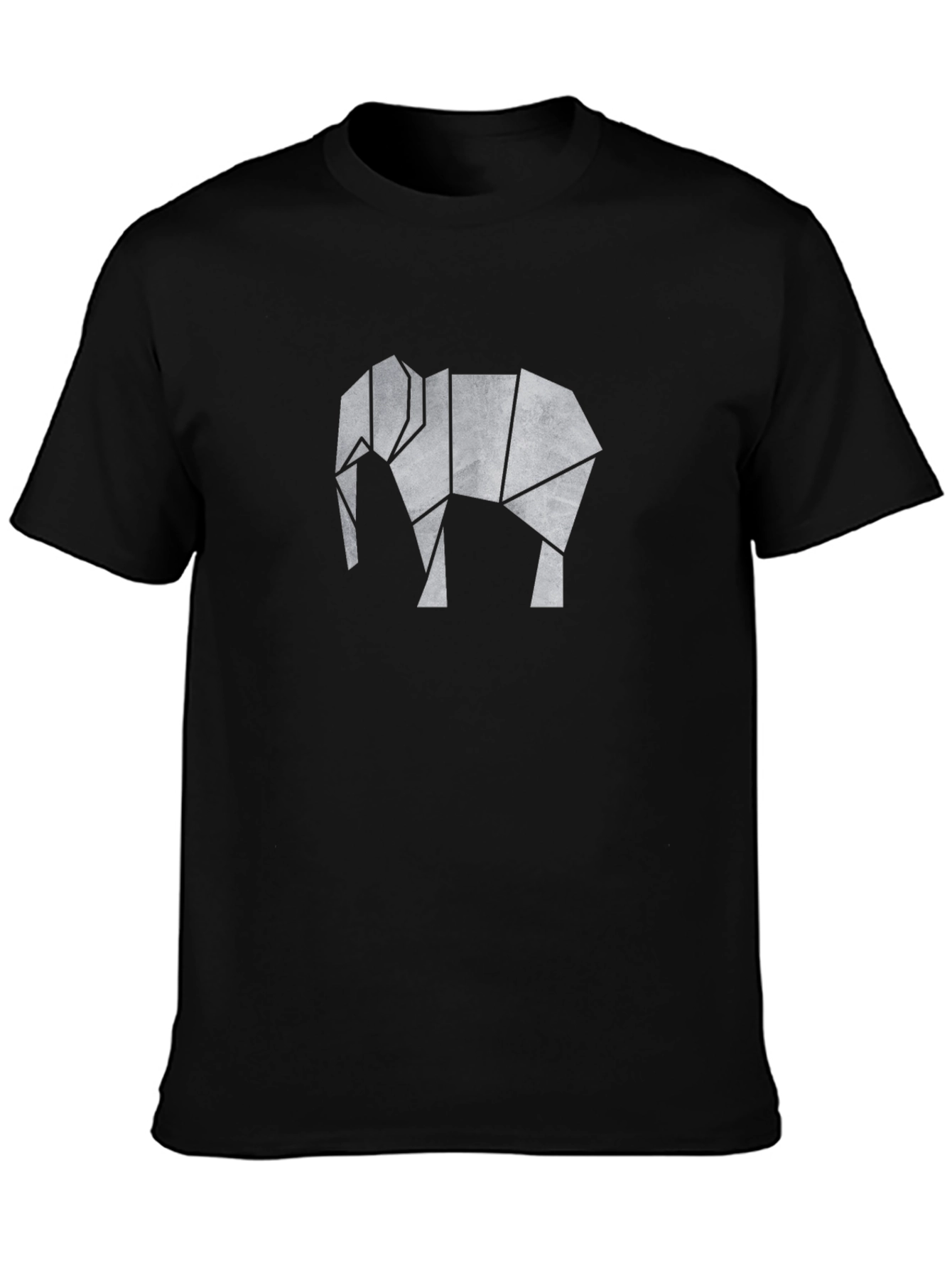Geometric Elephant Graphic Tee - Modern Style