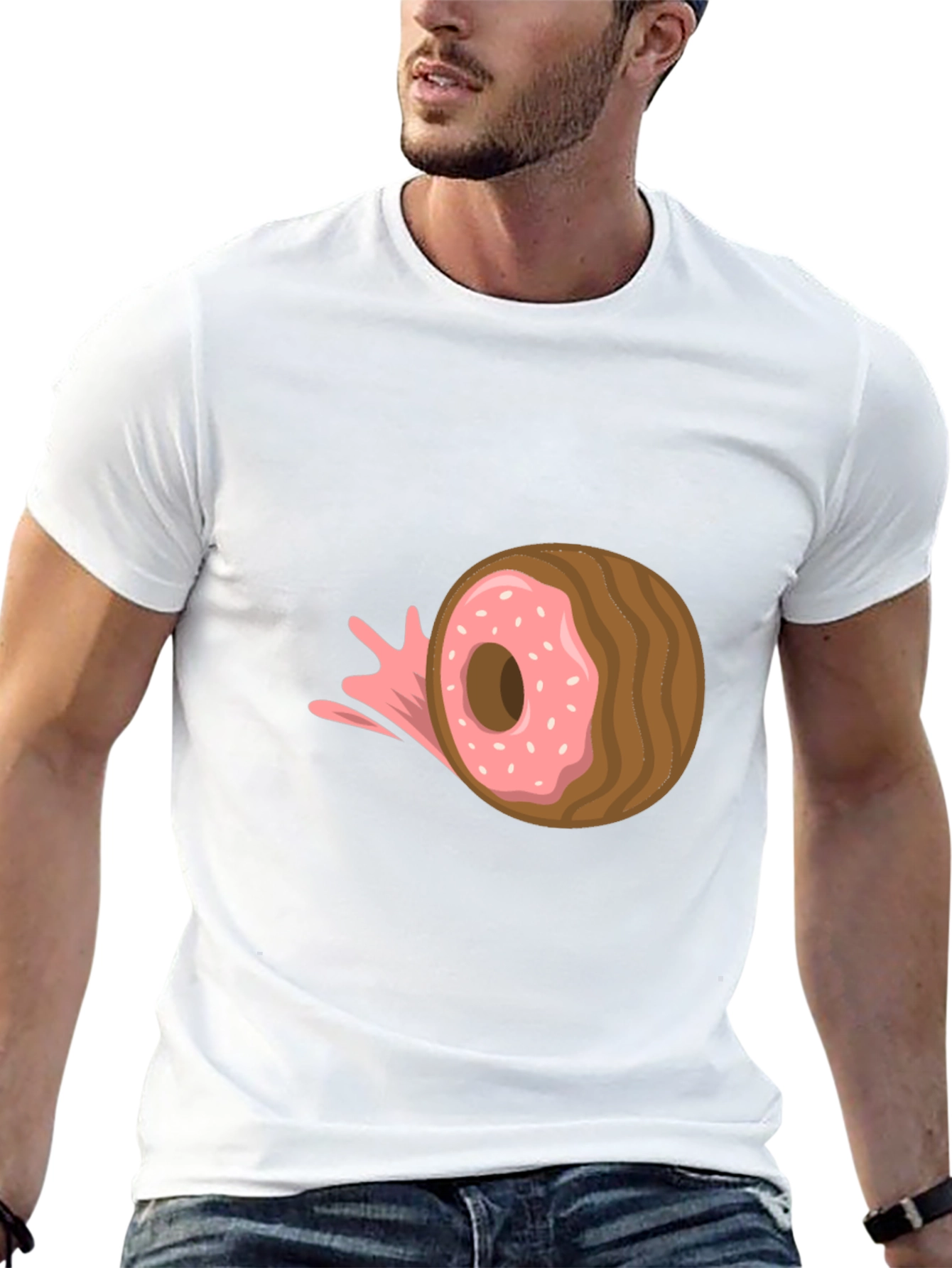 Doughnut Burst Graphic Tee - Casual Comfort