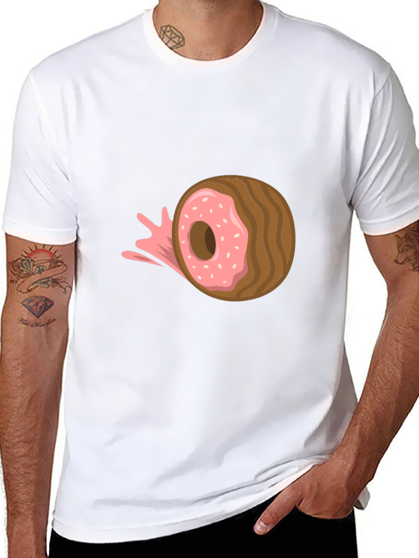 Doughnut Burst Graphic Tee - Casual Comfort