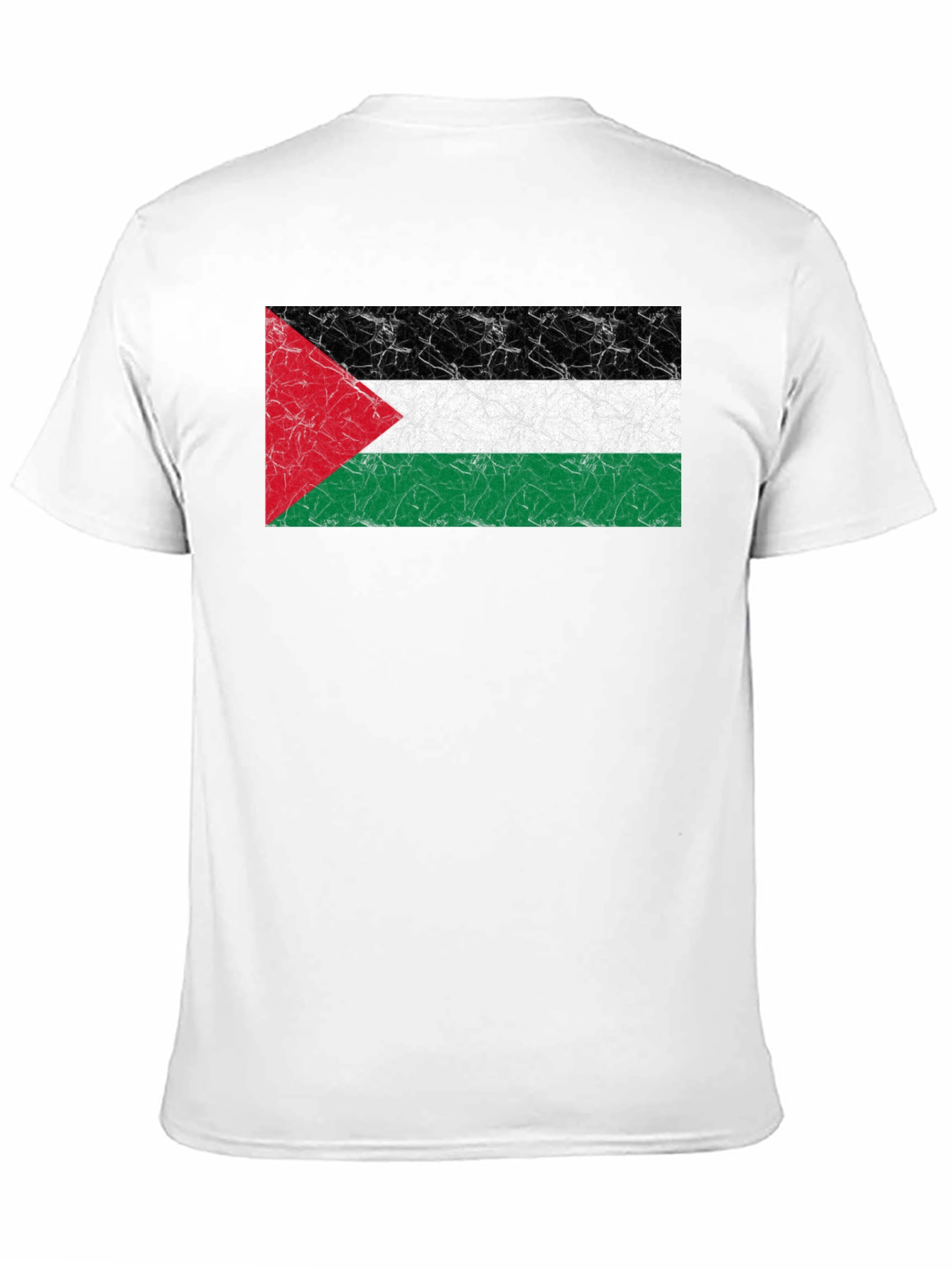 Palestine Flag T-Shirt - Black - Soft Cotton Blend