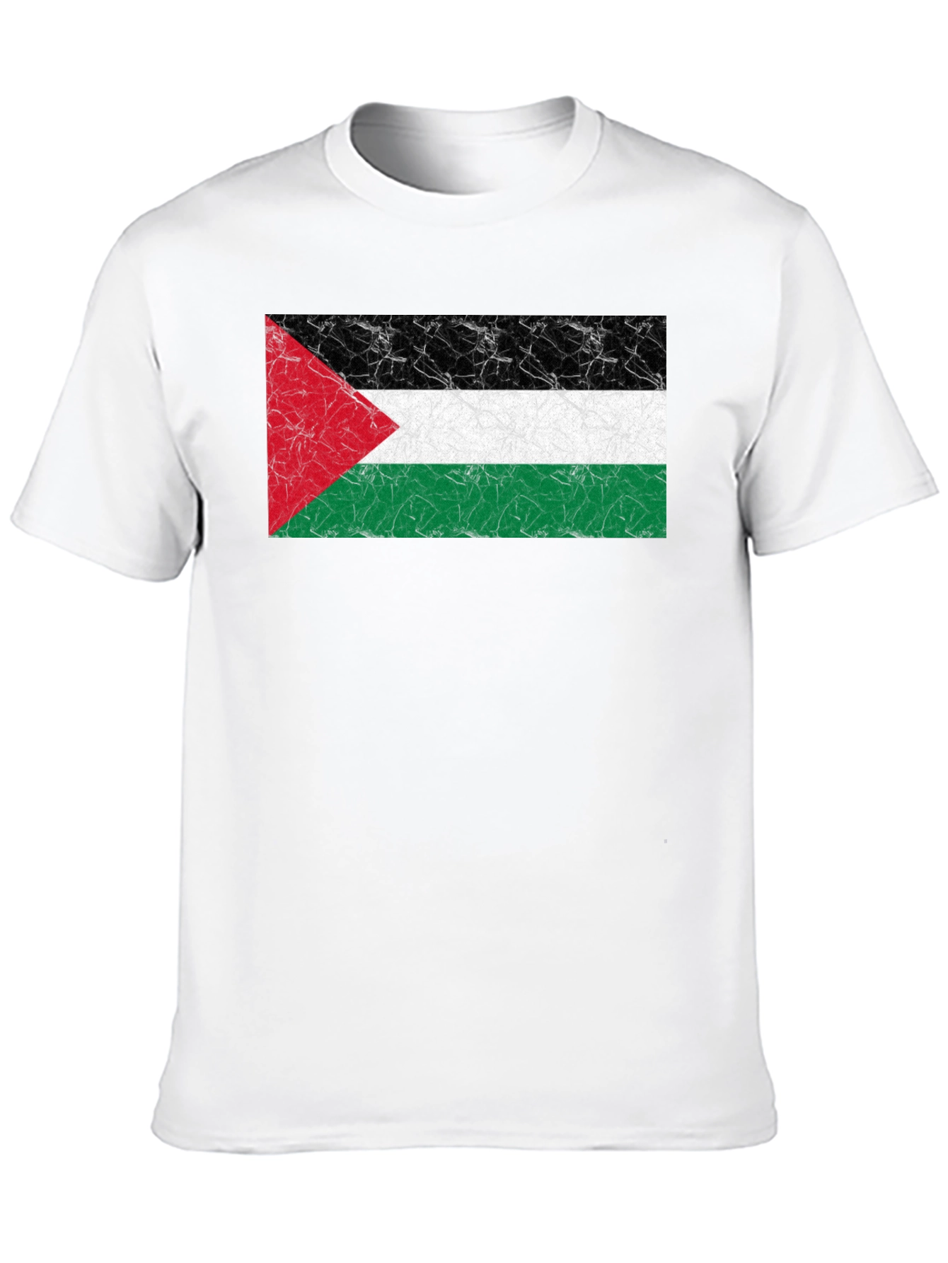 Palestine Flag T-Shirt - Black - Soft Cotton Blend