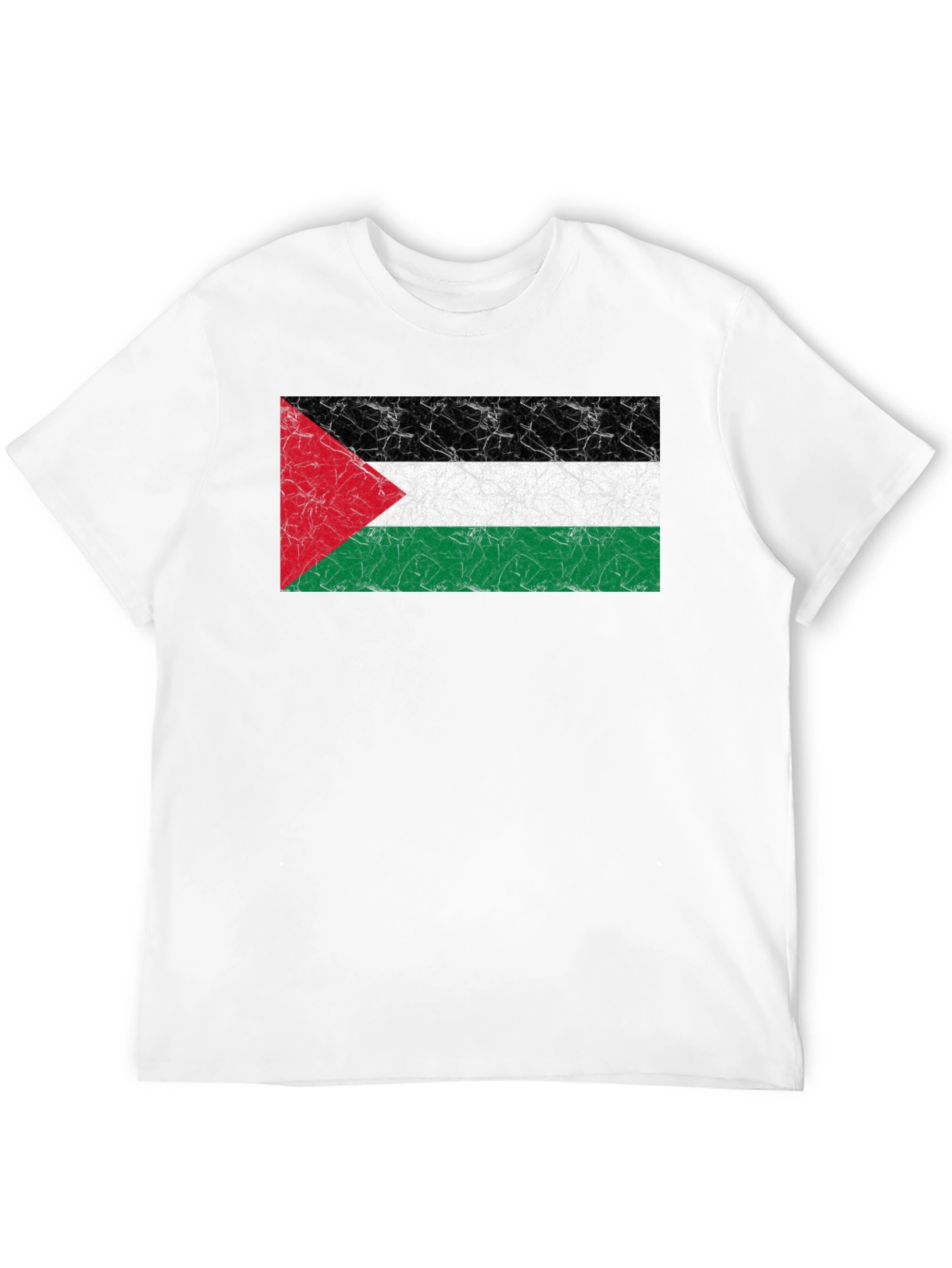 Palestine Flag T-Shirt - Black - Soft Cotton Blend