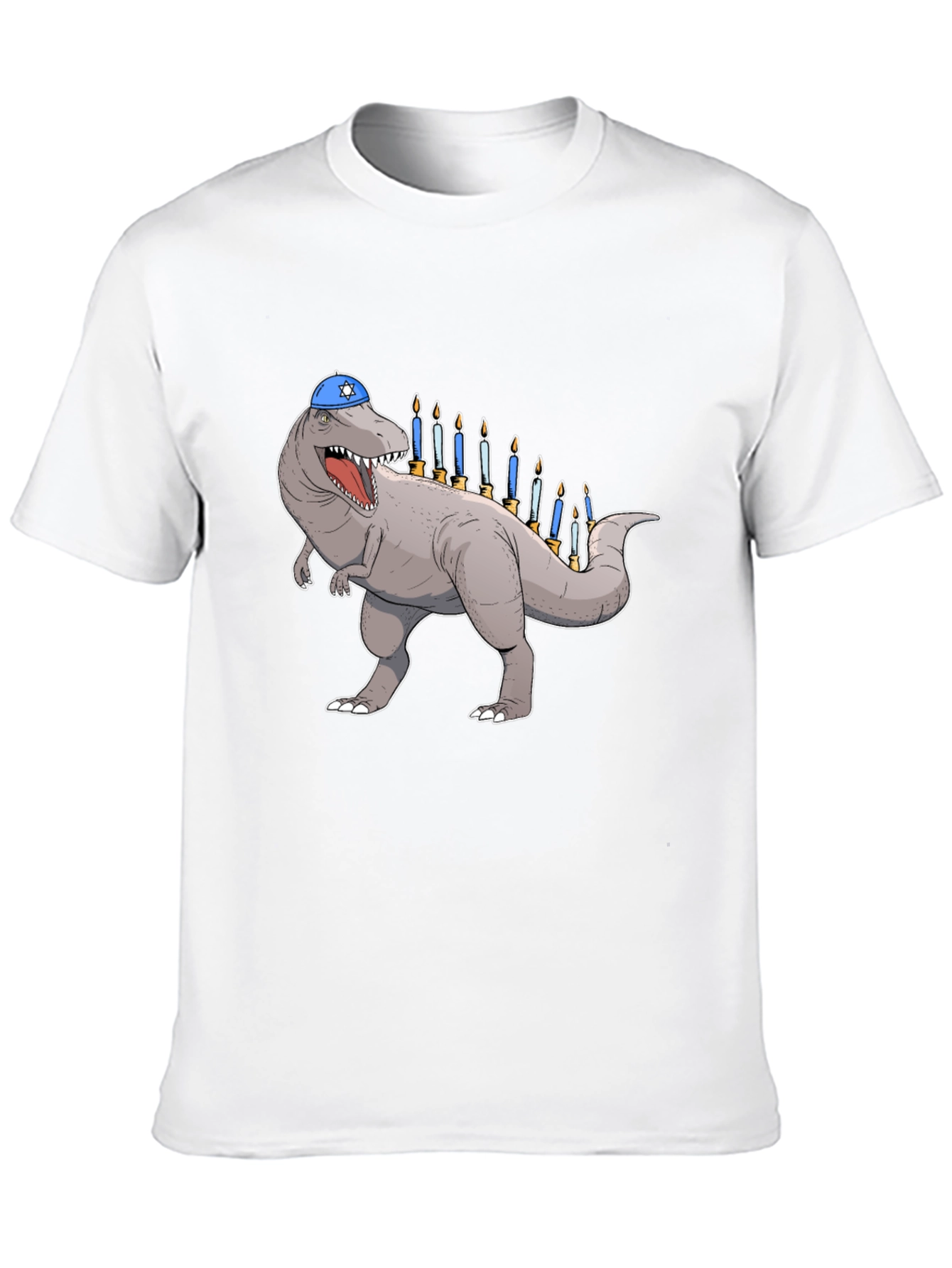 Hanukkah Dinosaur T-Shirt: Menorah Rex
