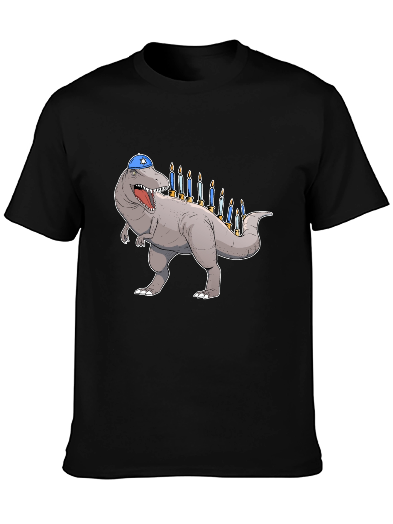 Hanukkah Dinosaur T-Shirt: Menorah Rex