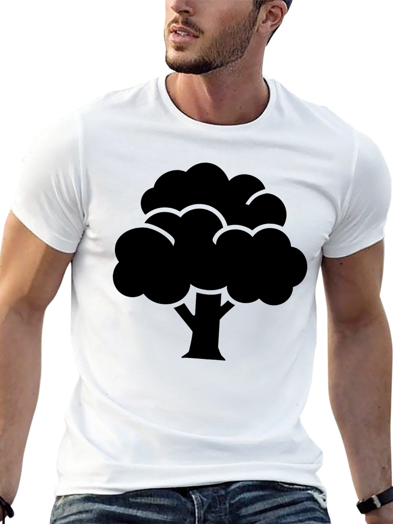 Black Tree Graphic Tee - Nature Inspired Design
