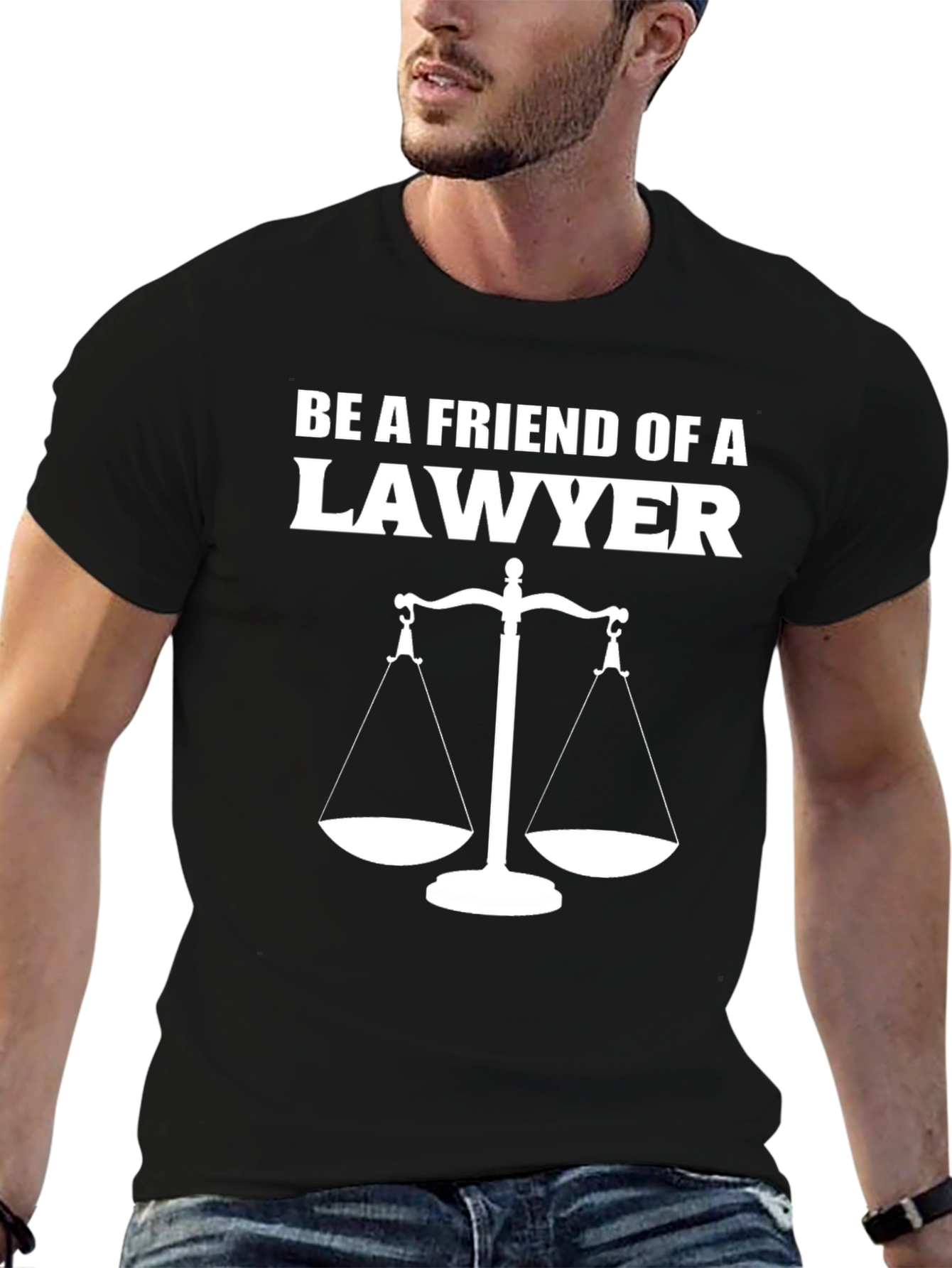 Lawyer Friend T-Shirt - Scales of Justice Graphic Tee
