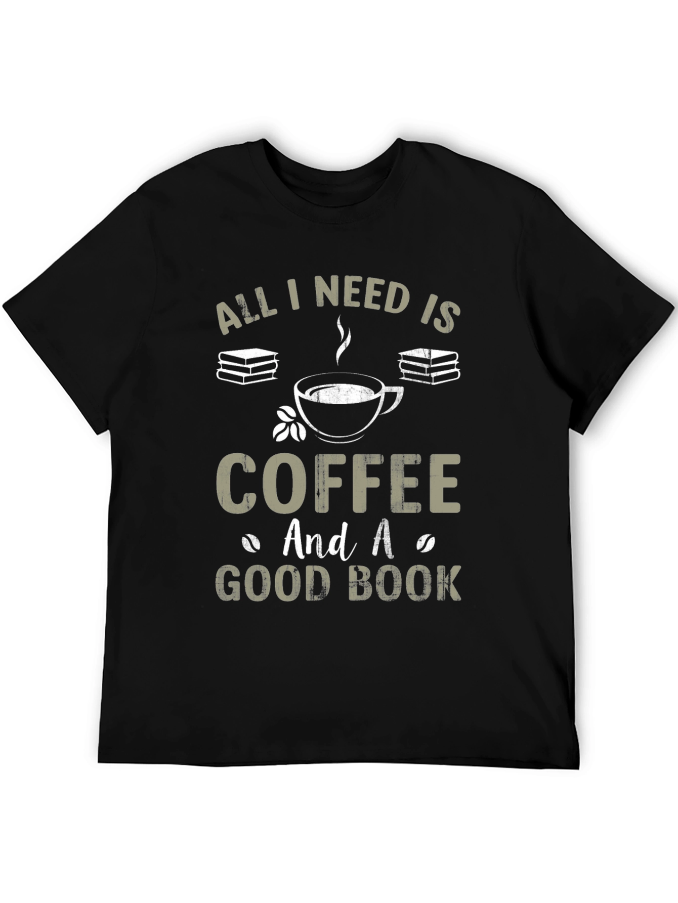 Coffee and Good Book Graphic T-Shirt