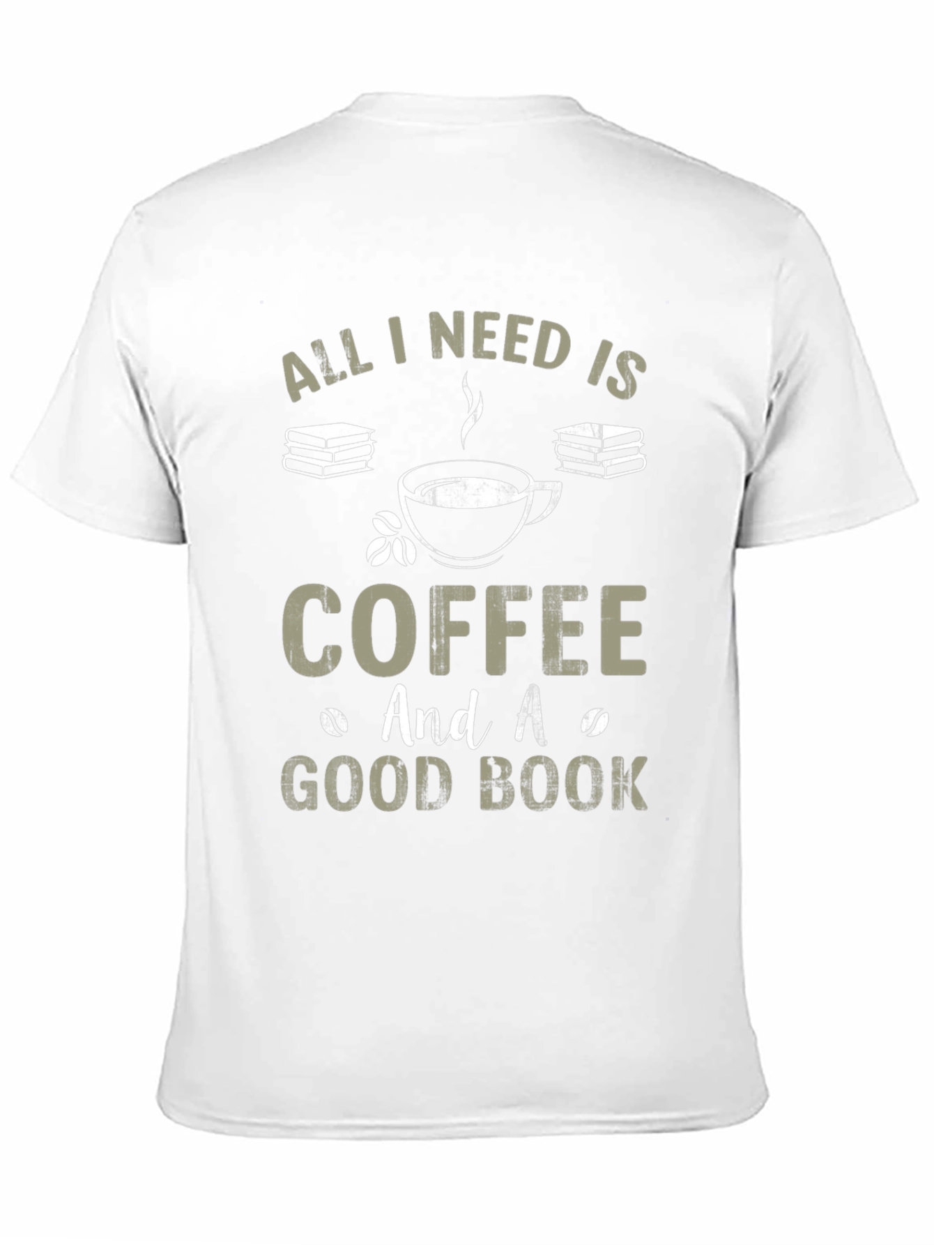 Coffee and Good Book Graphic T-Shirt