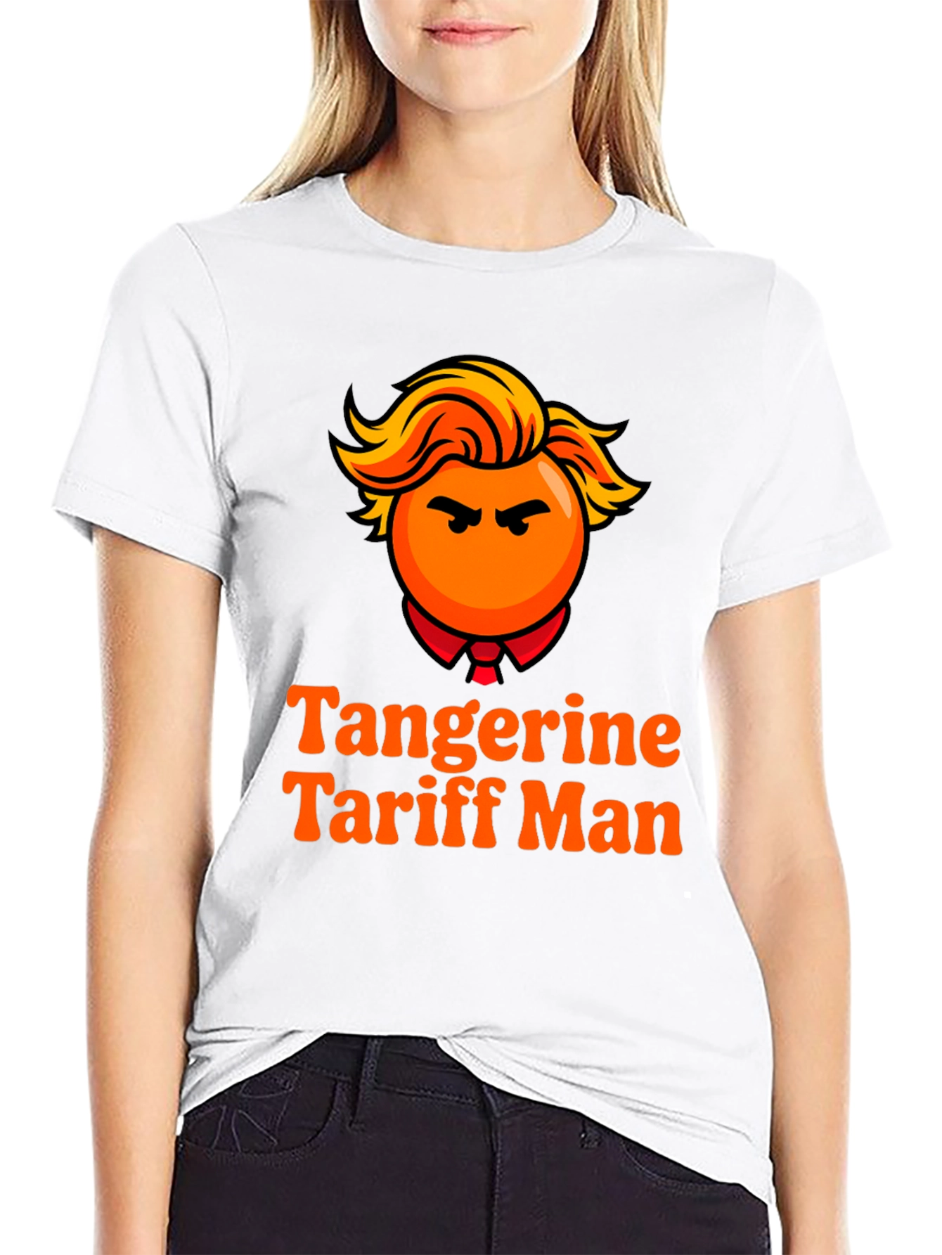 Tangerine Tariff Man Graphic Tee