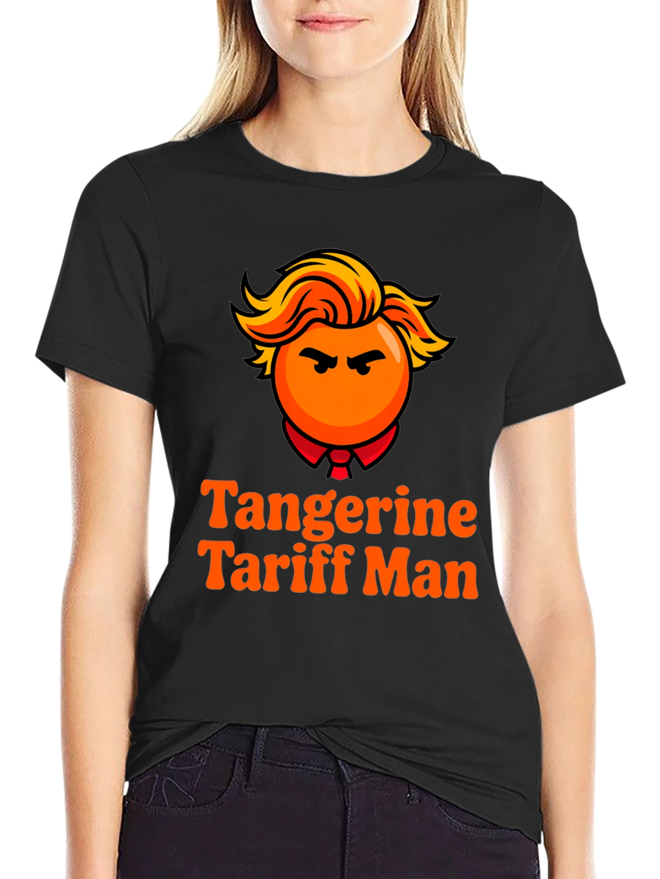 Tangerine Tariff Man Graphic Tee