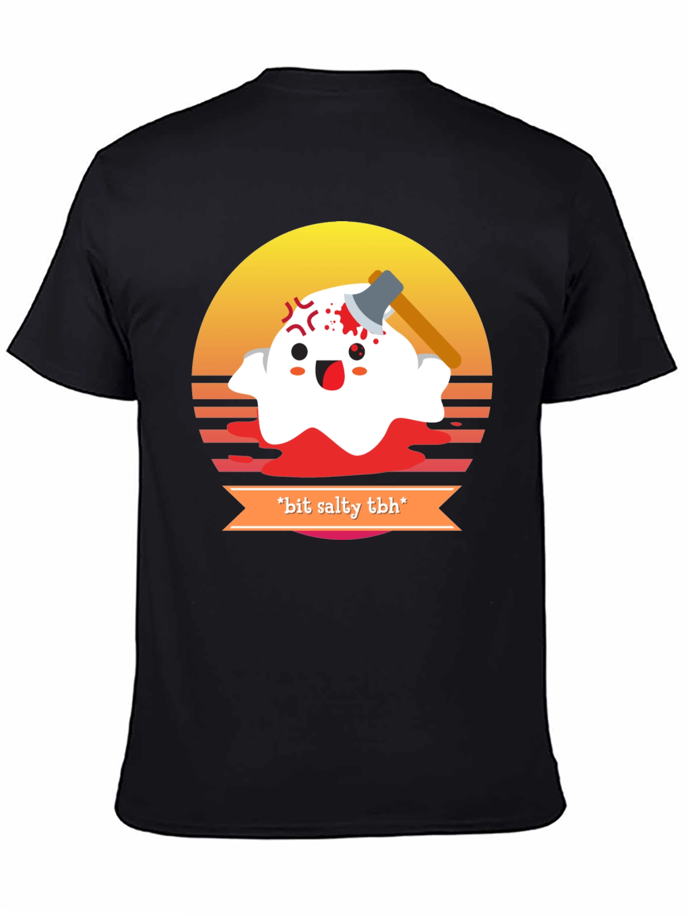 Salty Ghost Graphic Tee - Halloween Humor T-Shirt