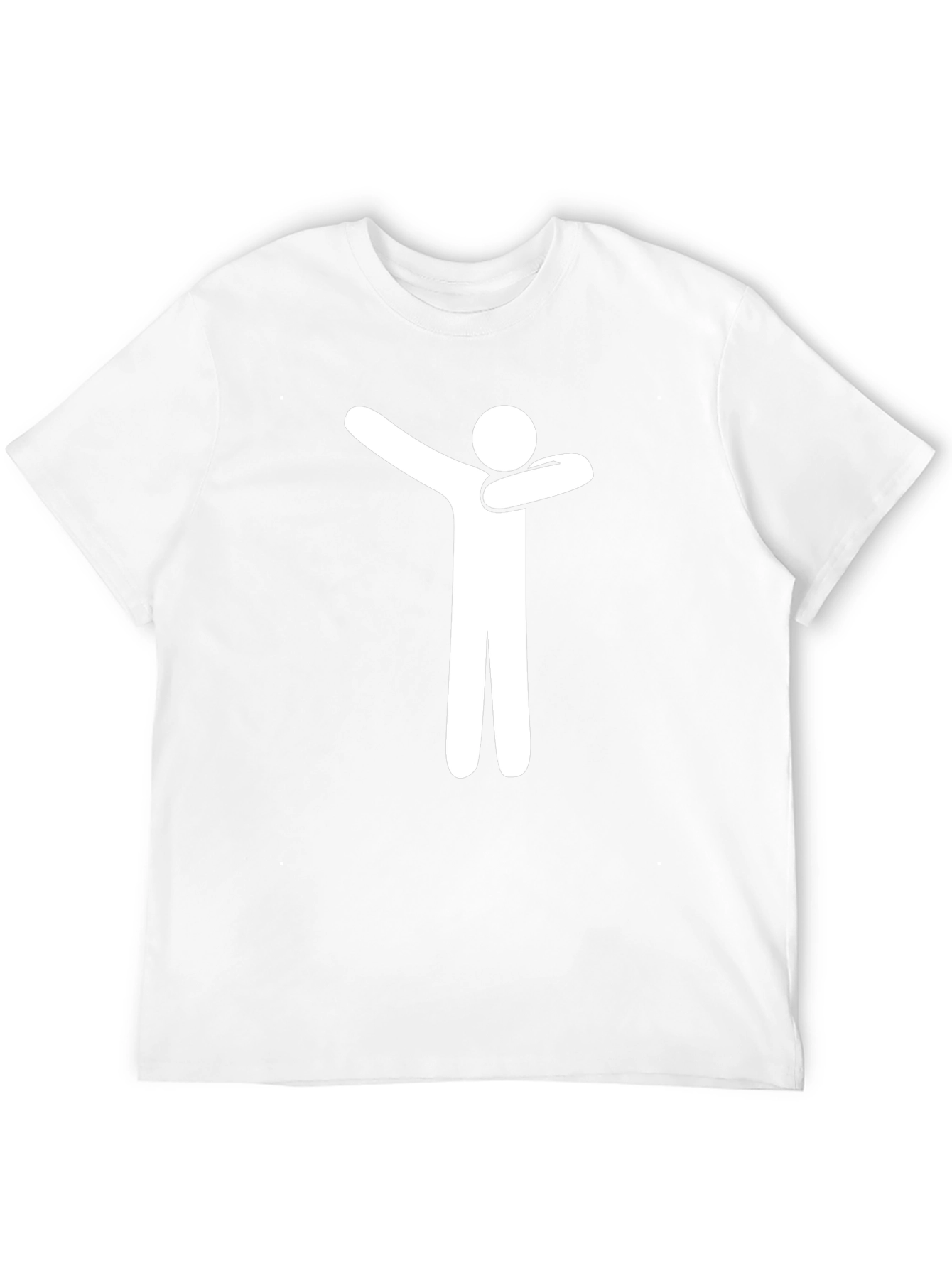 Dabbing Stick Figure Graphic Tee - Cool Black T-Shirt