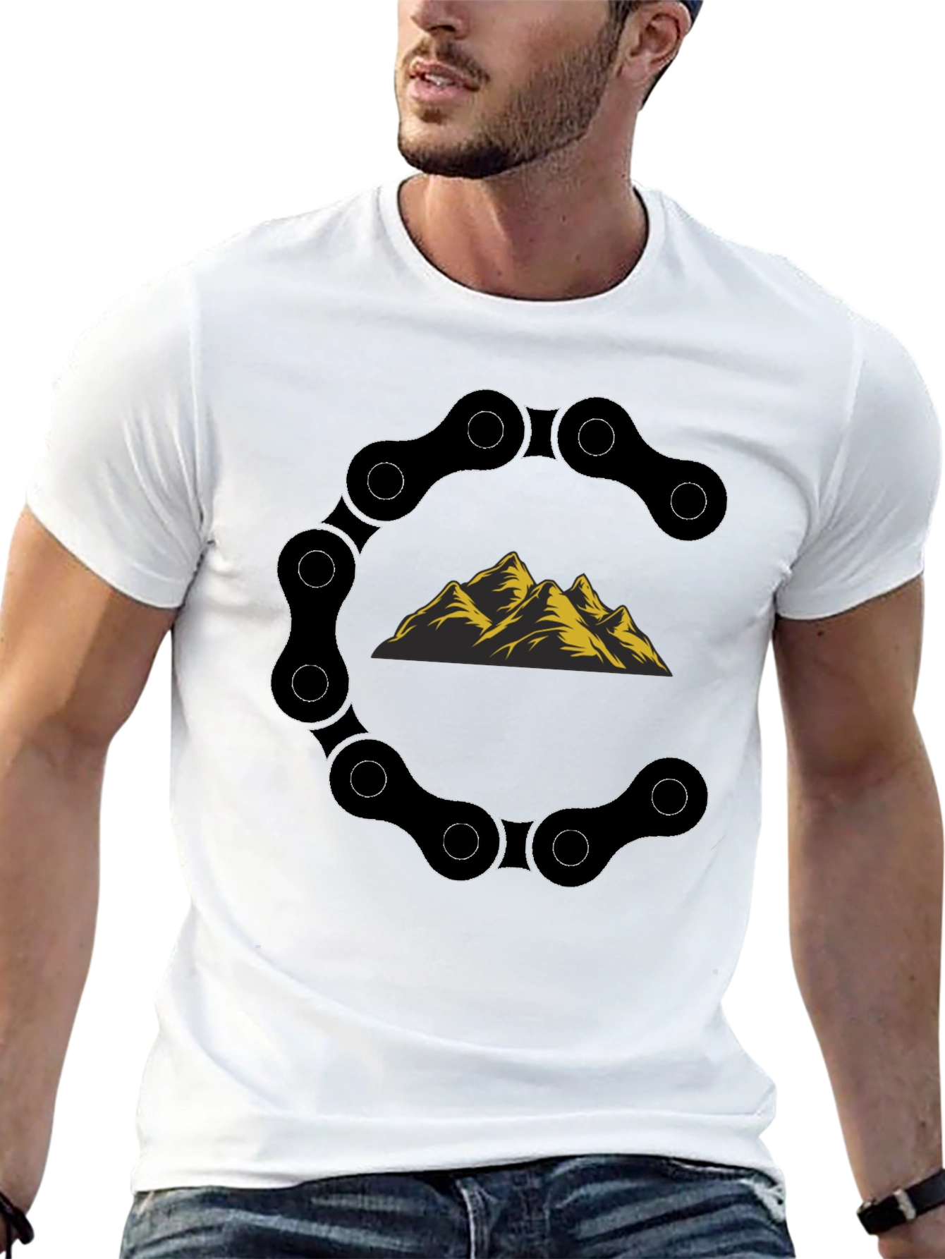 Mountain Bike Chain T-Shirt - Adventure Ready