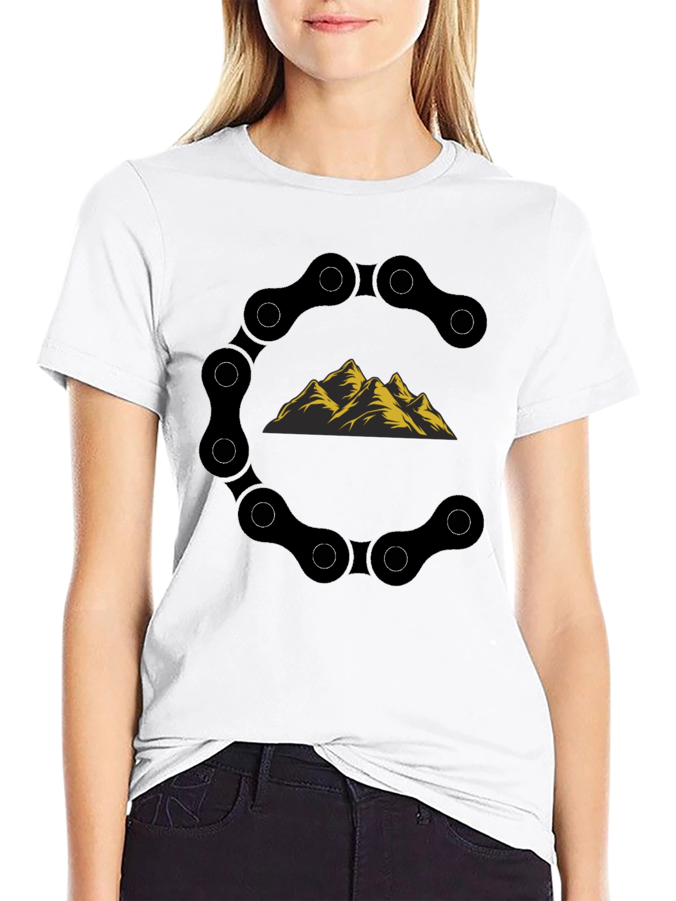 Mountain Bike Chain T-Shirt - Adventure Ready