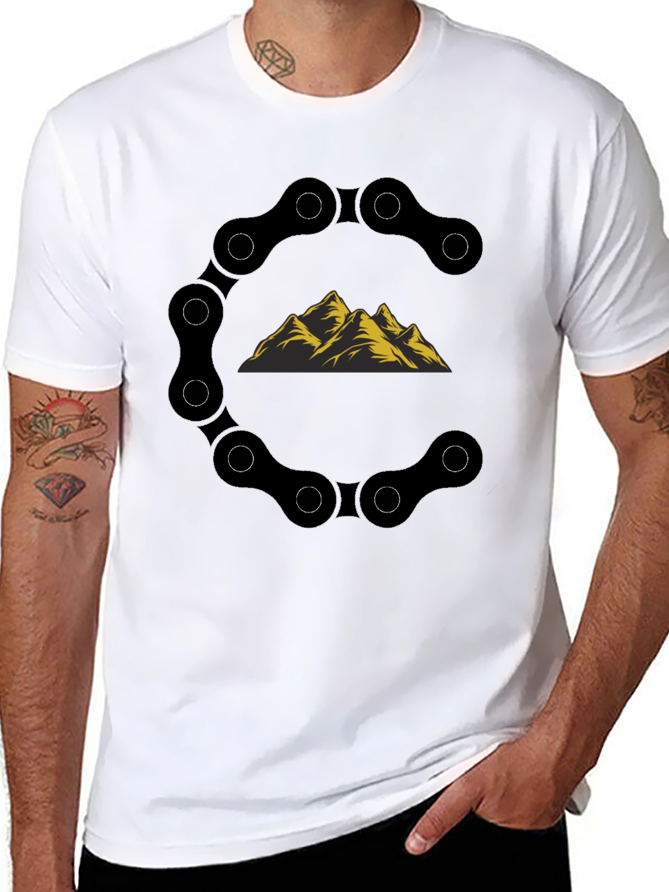Mountain Bike Chain T-Shirt - Adventure Ready