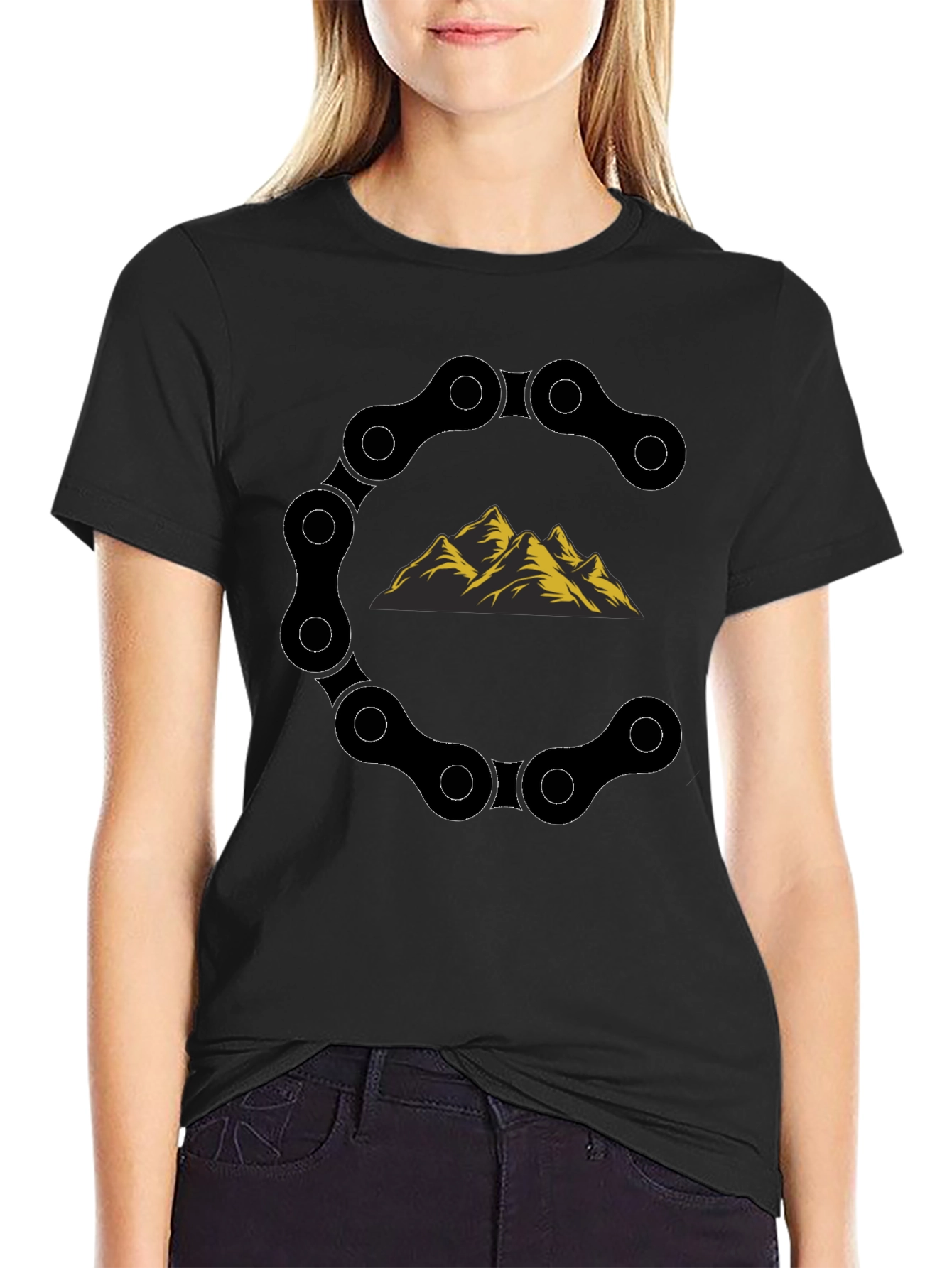 Mountain Bike Chain T-Shirt - Adventure Ready