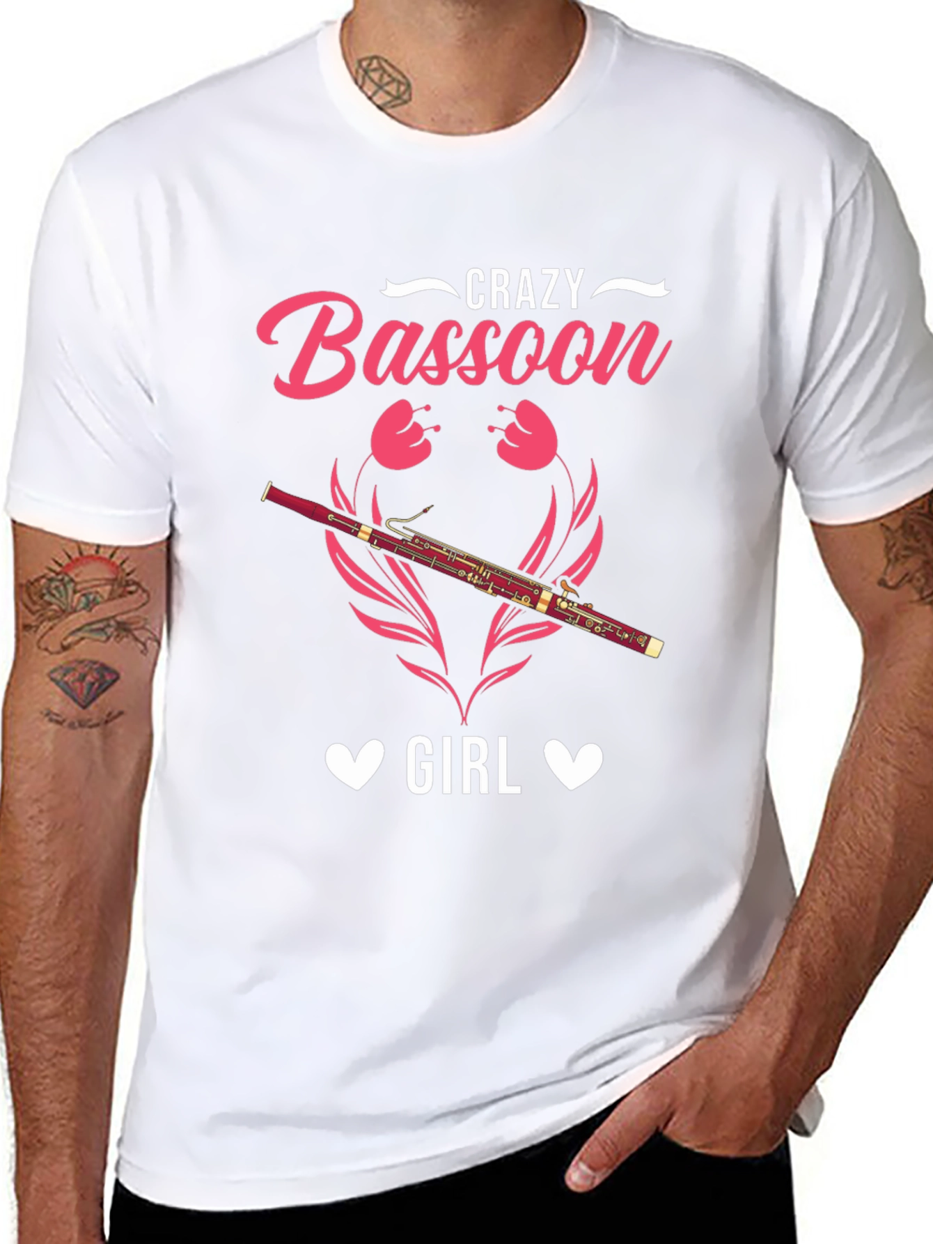 Crazy Bassoon Girl Graphic Tee