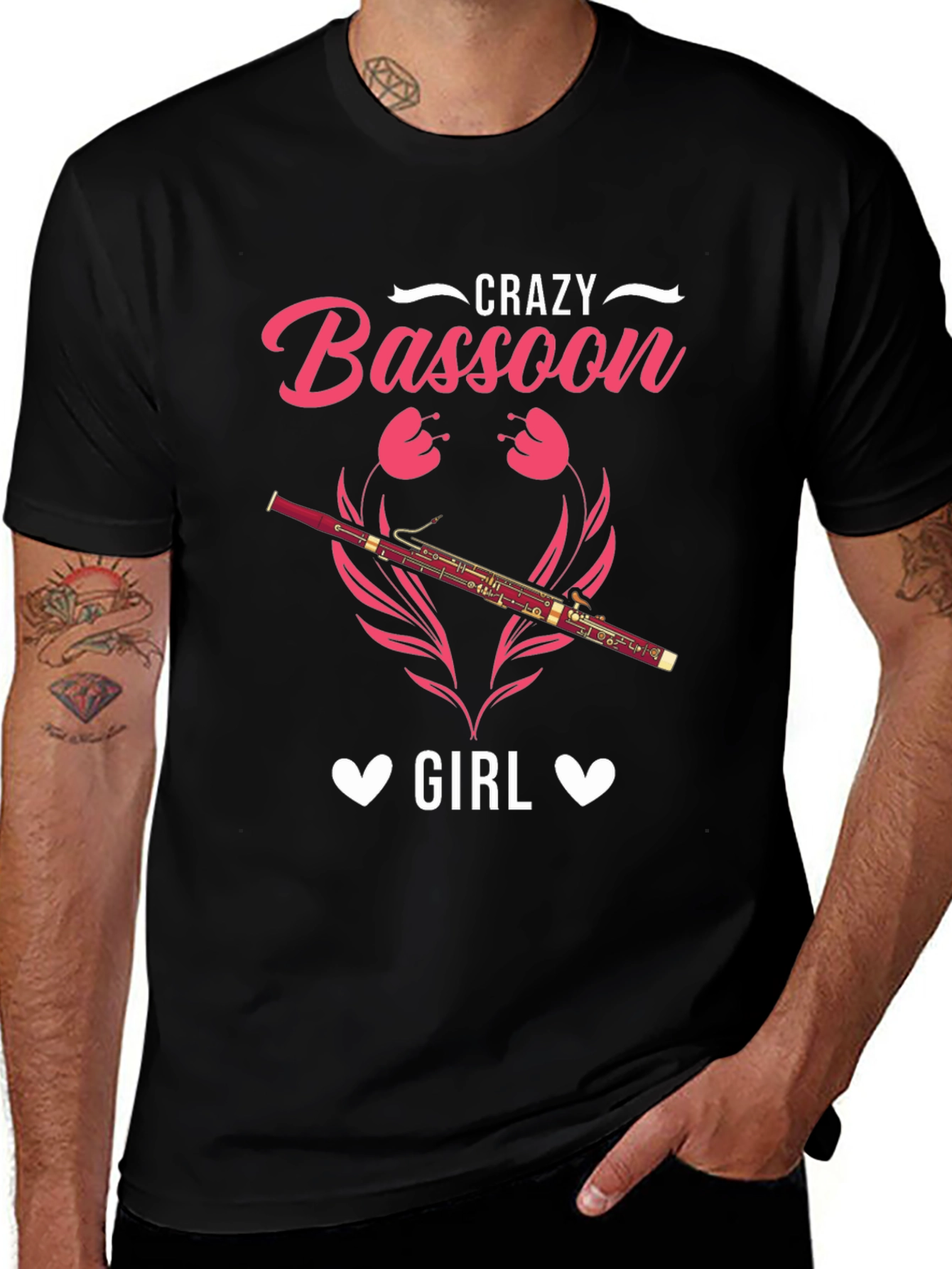 Crazy Bassoon Girl Graphic Tee