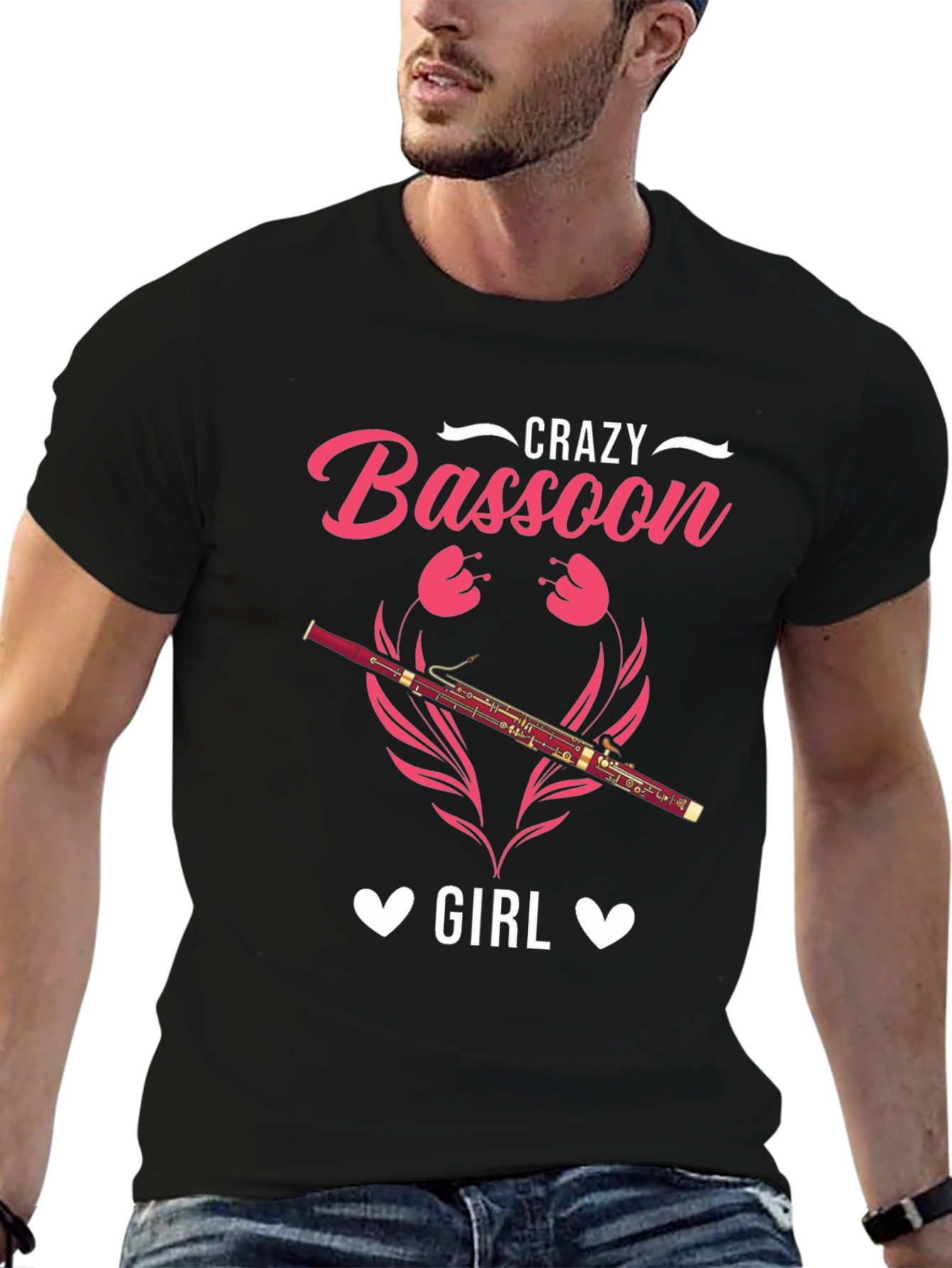 Crazy Bassoon Girl Graphic Tee