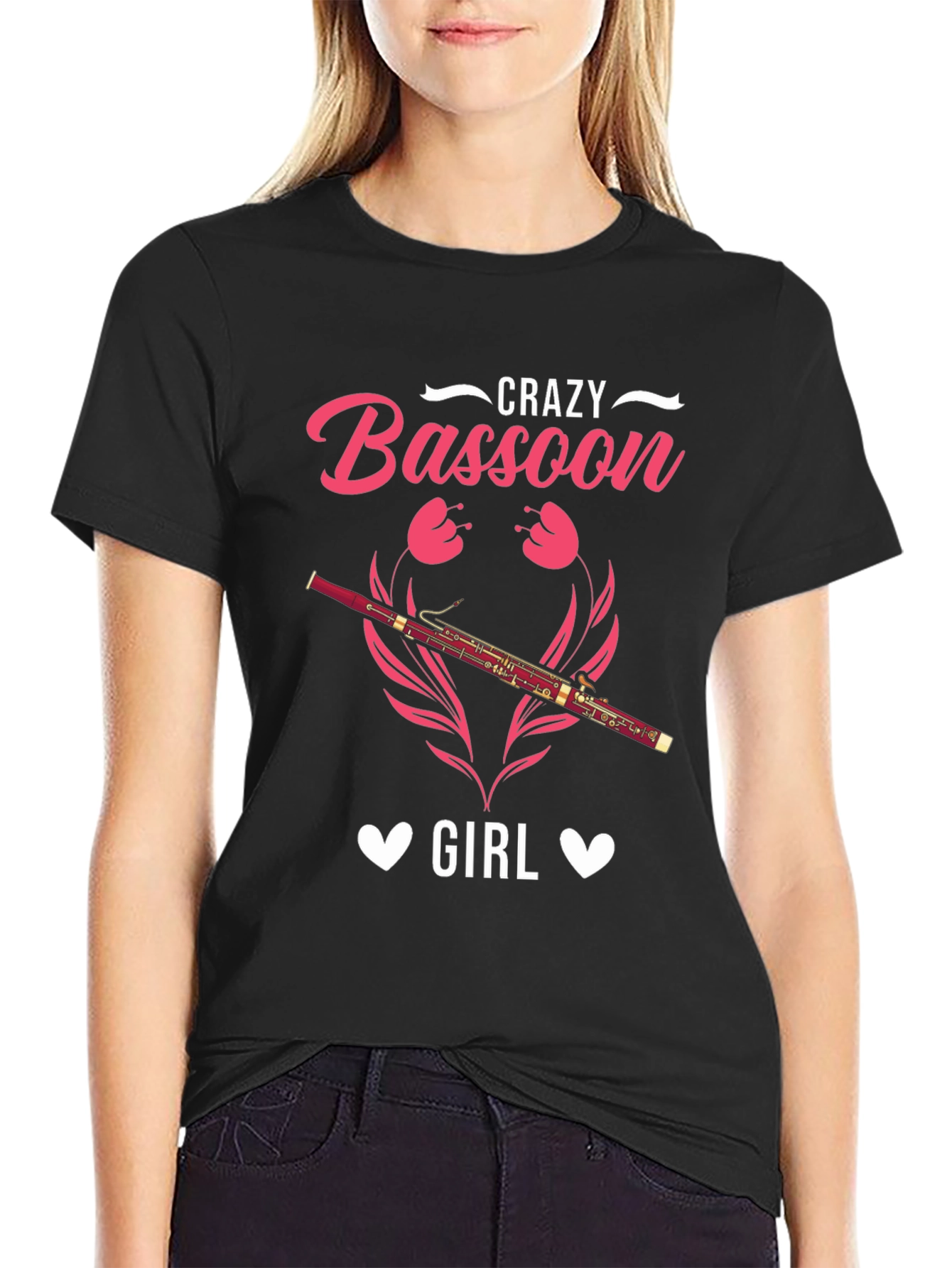 Crazy Bassoon Girl Graphic Tee