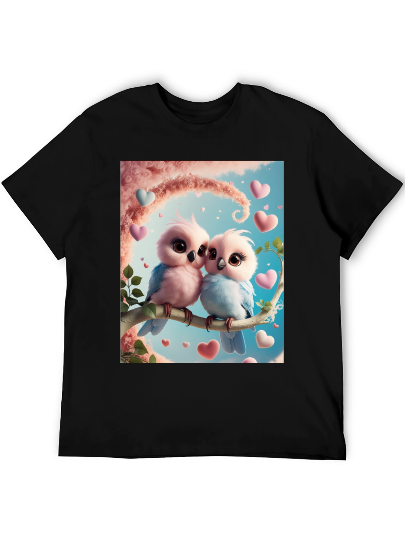 Love Birds Graphic Tee - Cute Couple T-Shirt