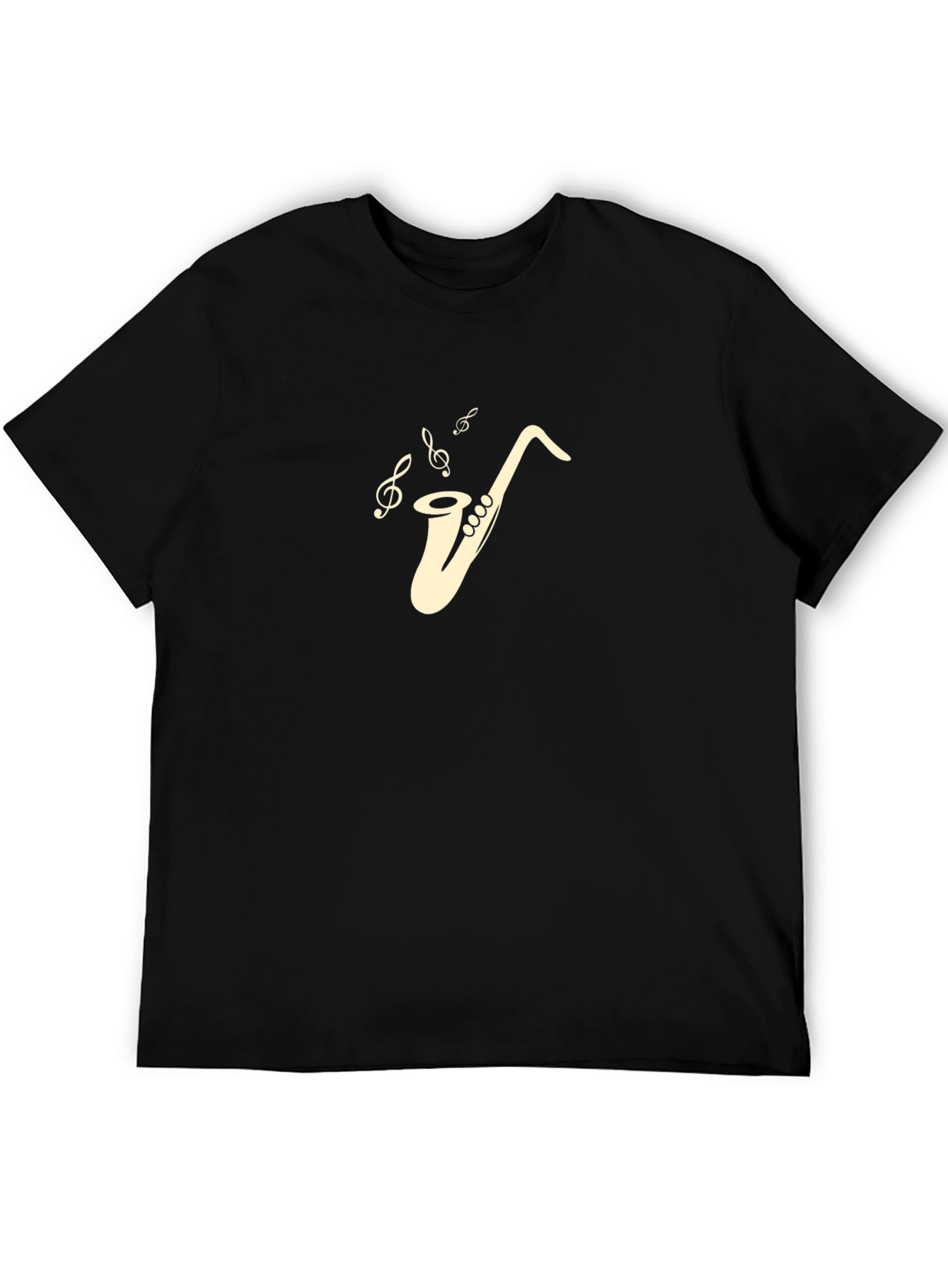 Saxophone Music Lover Black T-Shirt