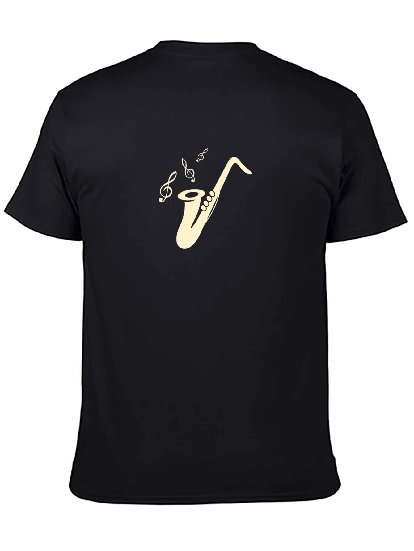 Saxophone Music Lover Black T-Shirt
