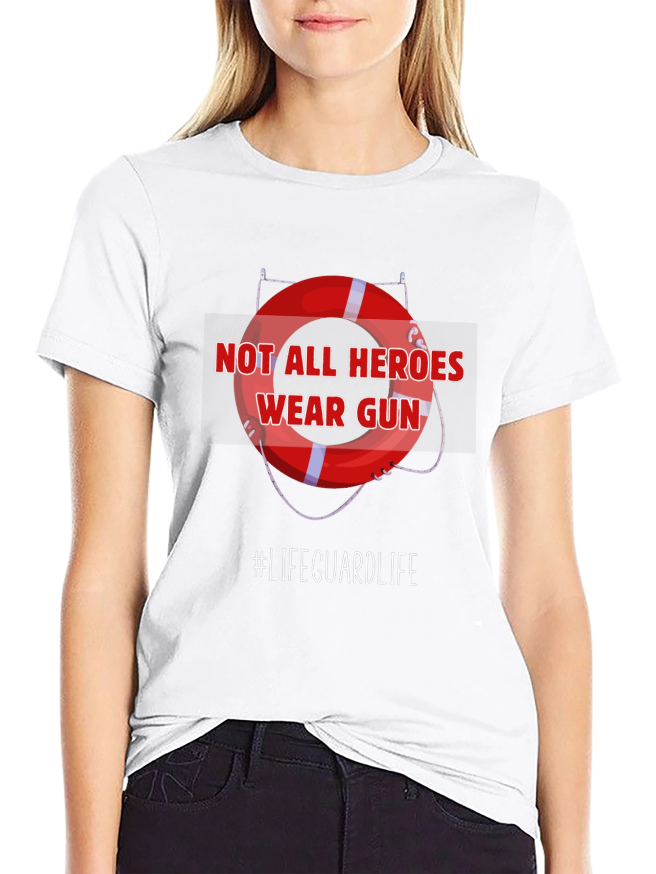 Lifeguard Hero T-Shirt - Not All Heroes Wear Guns