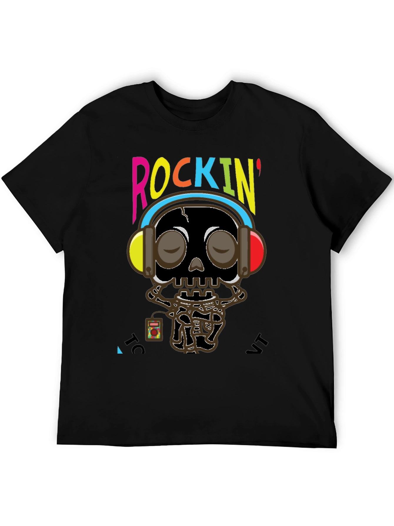 Rockin Skull Graphic Tee - Music Lovers T-Shirt