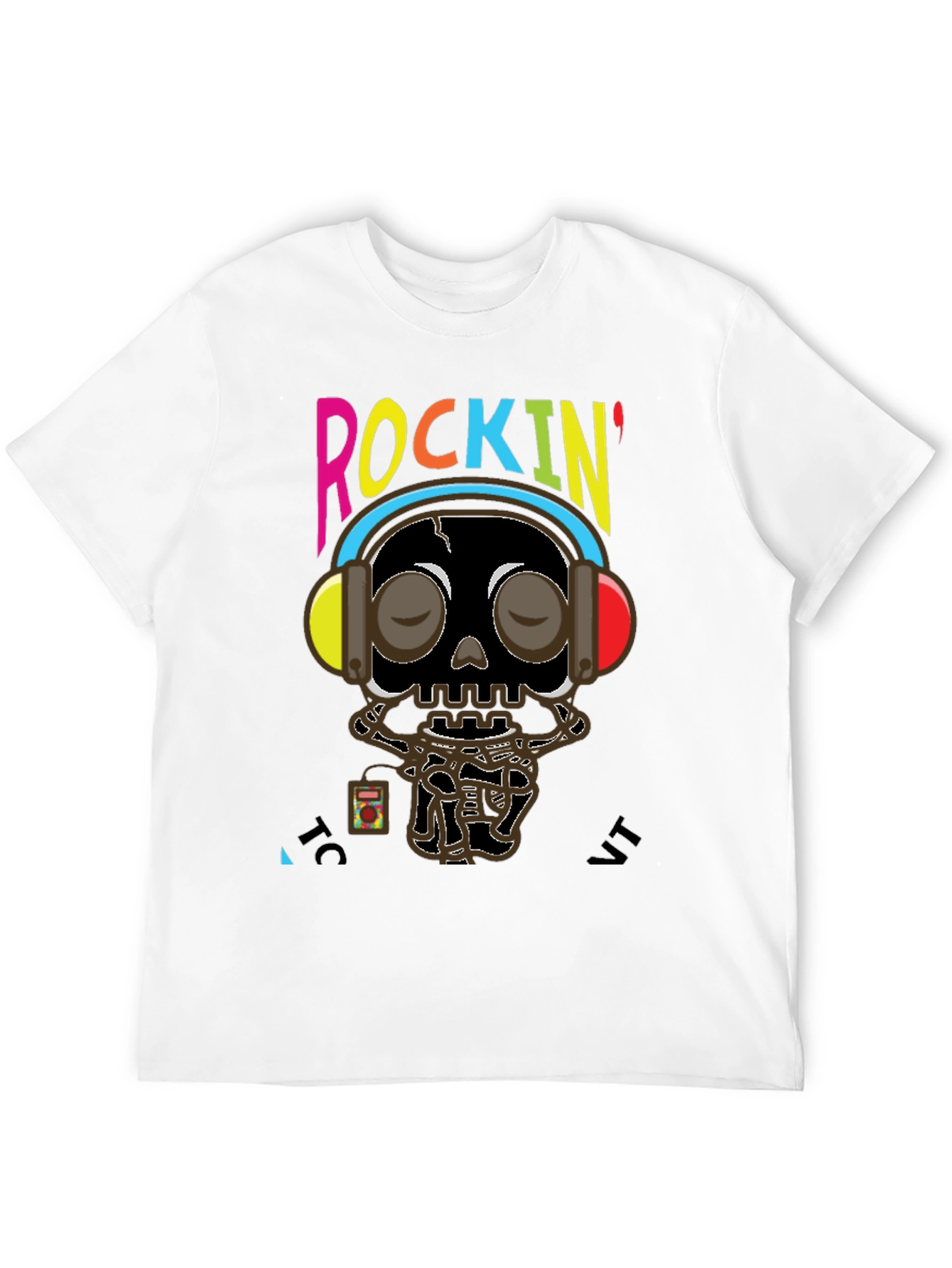 Rockin Skull Graphic Tee - Music Lovers T-Shirt