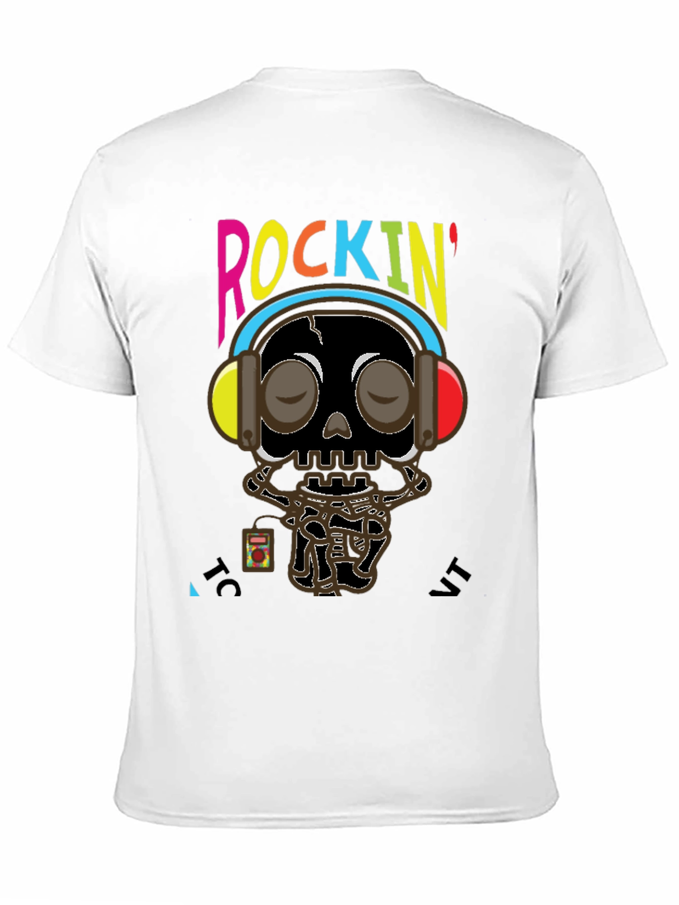 Rockin Skull Graphic Tee - Music Lovers T-Shirt