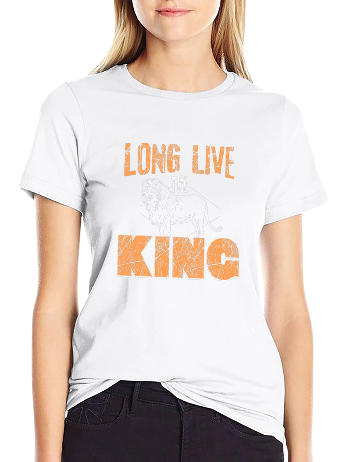 Long Live The King Lion Graphic T-Shirt