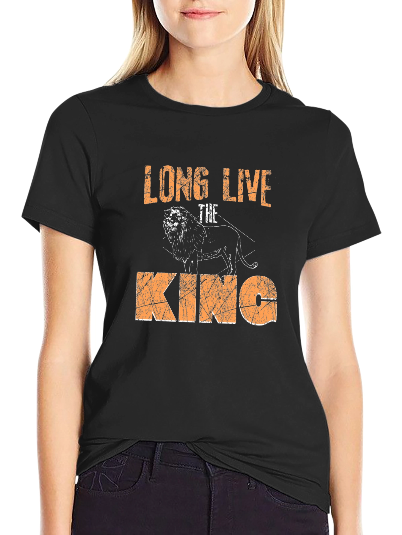 Long Live The King Lion Graphic T-Shirt