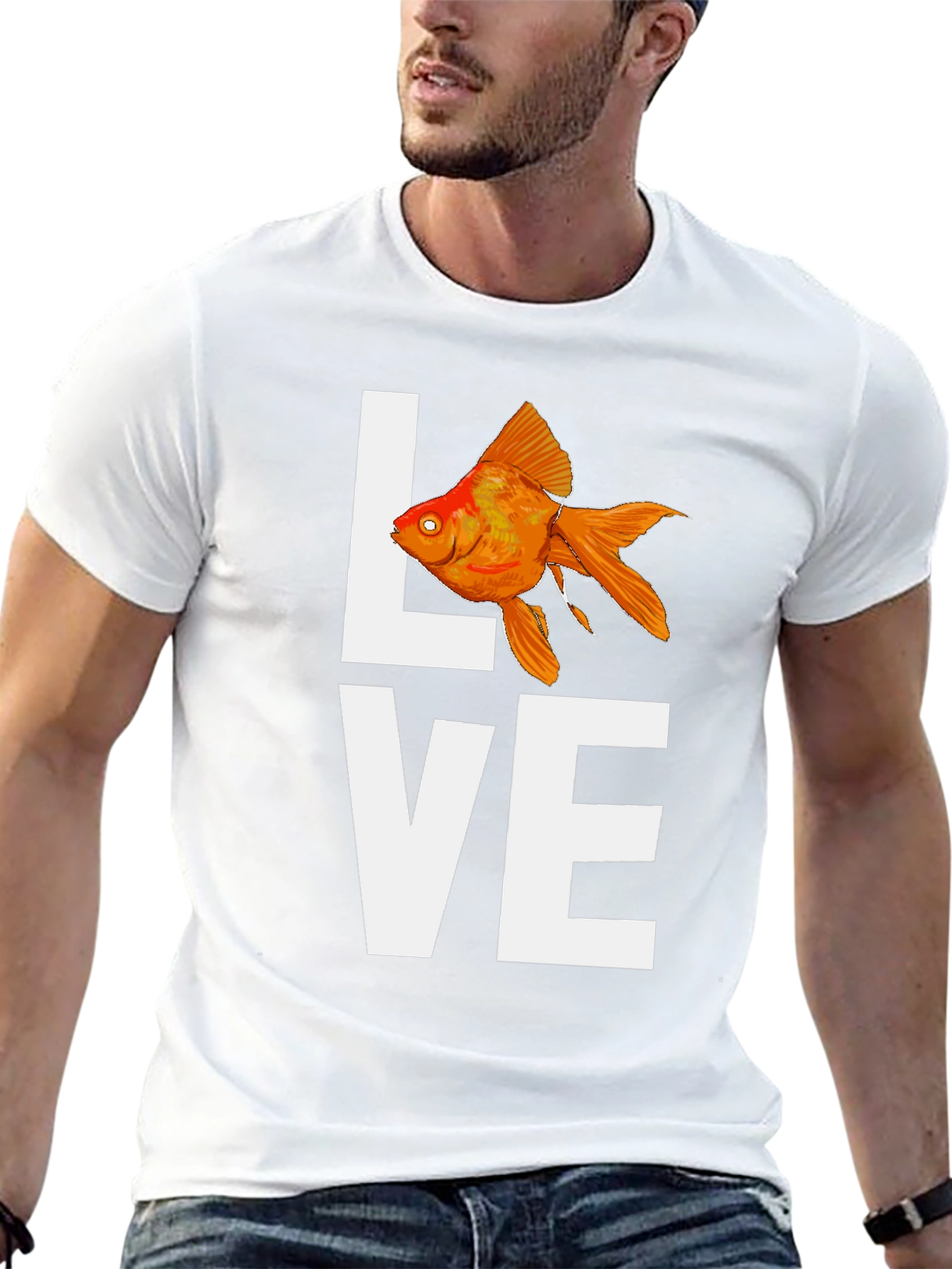 Love Goldfish T-Shirt - Unique Graphic Tee