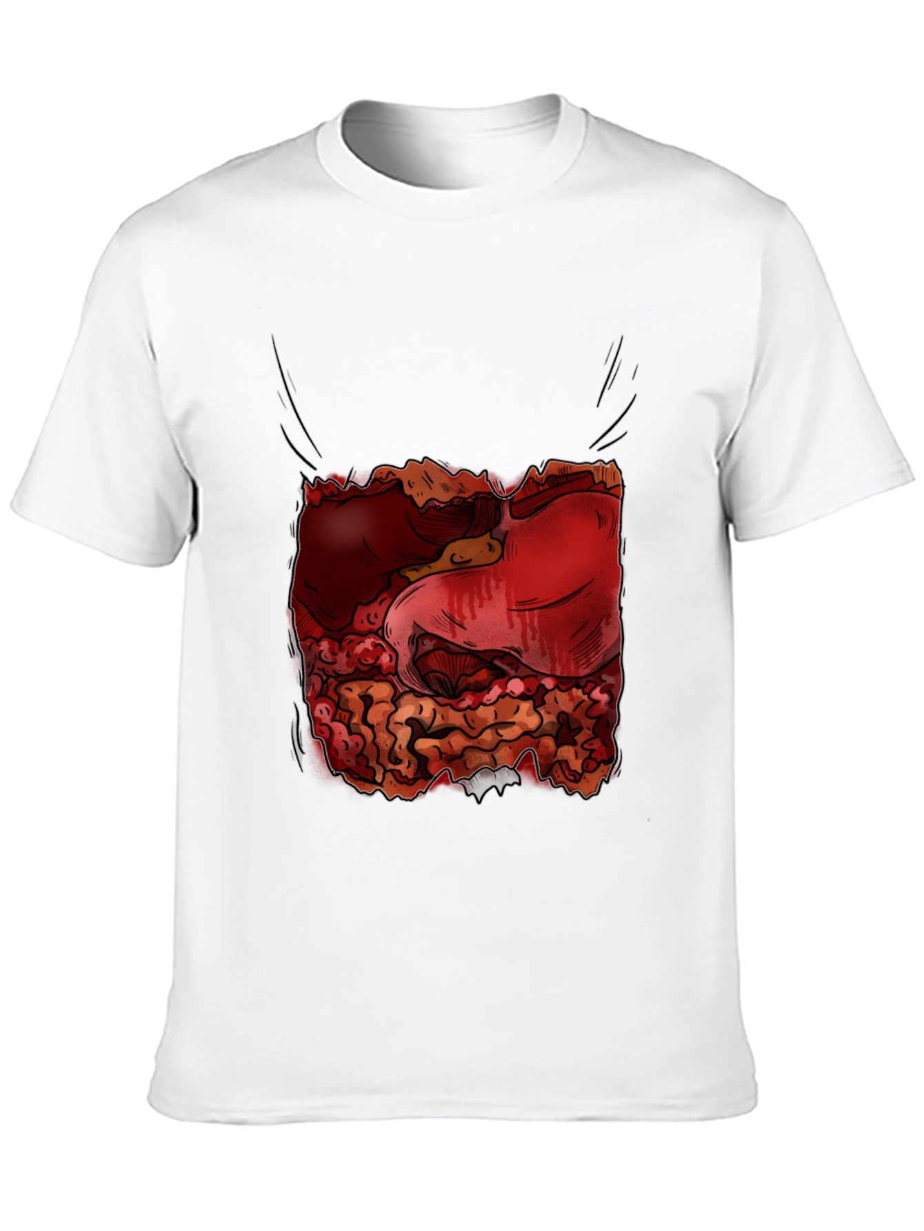 Guts Graphic Tee - Funny Anatomy Humor T-Shirt