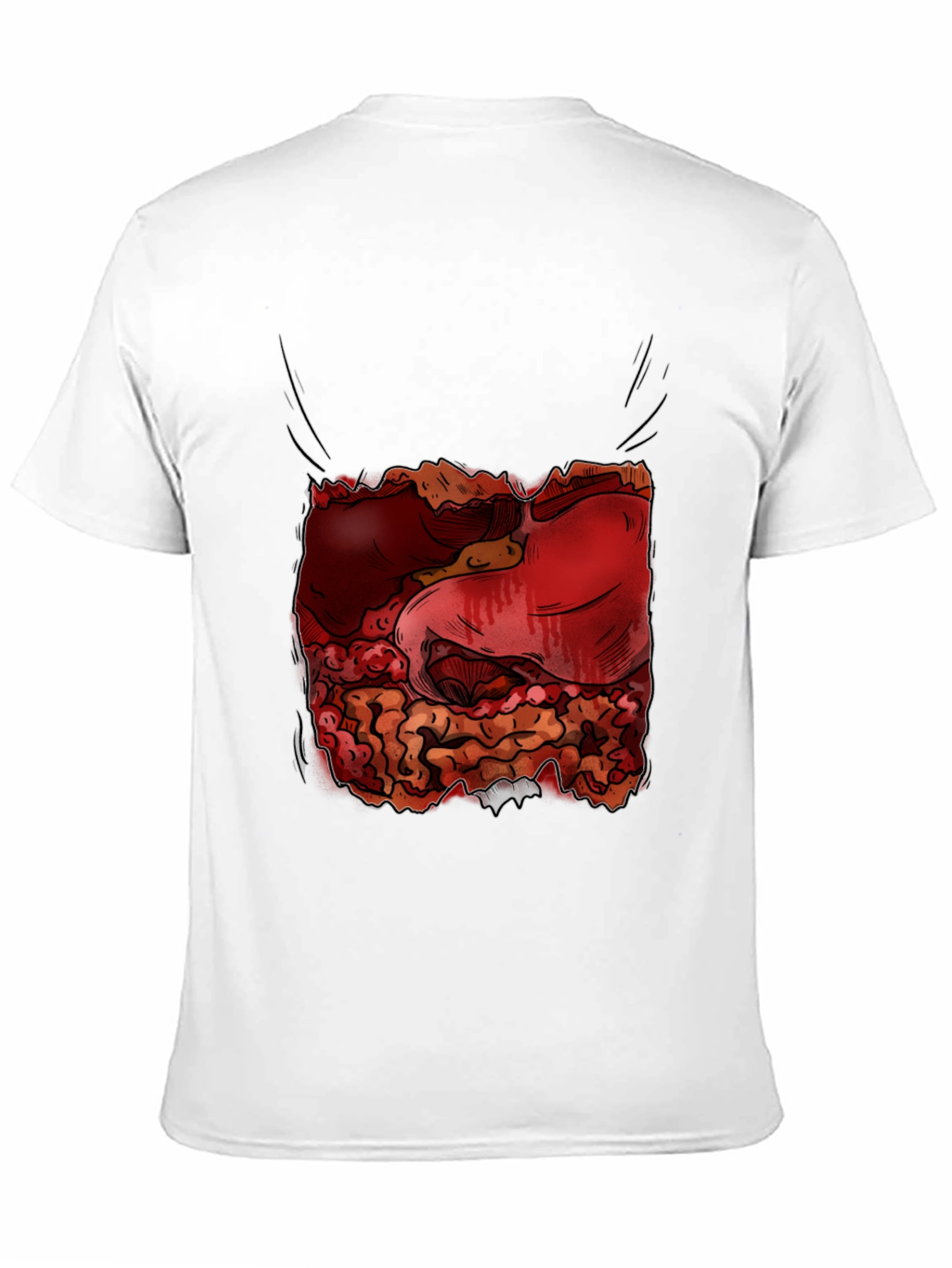 Guts Graphic Tee - Funny Anatomy Humor T-Shirt