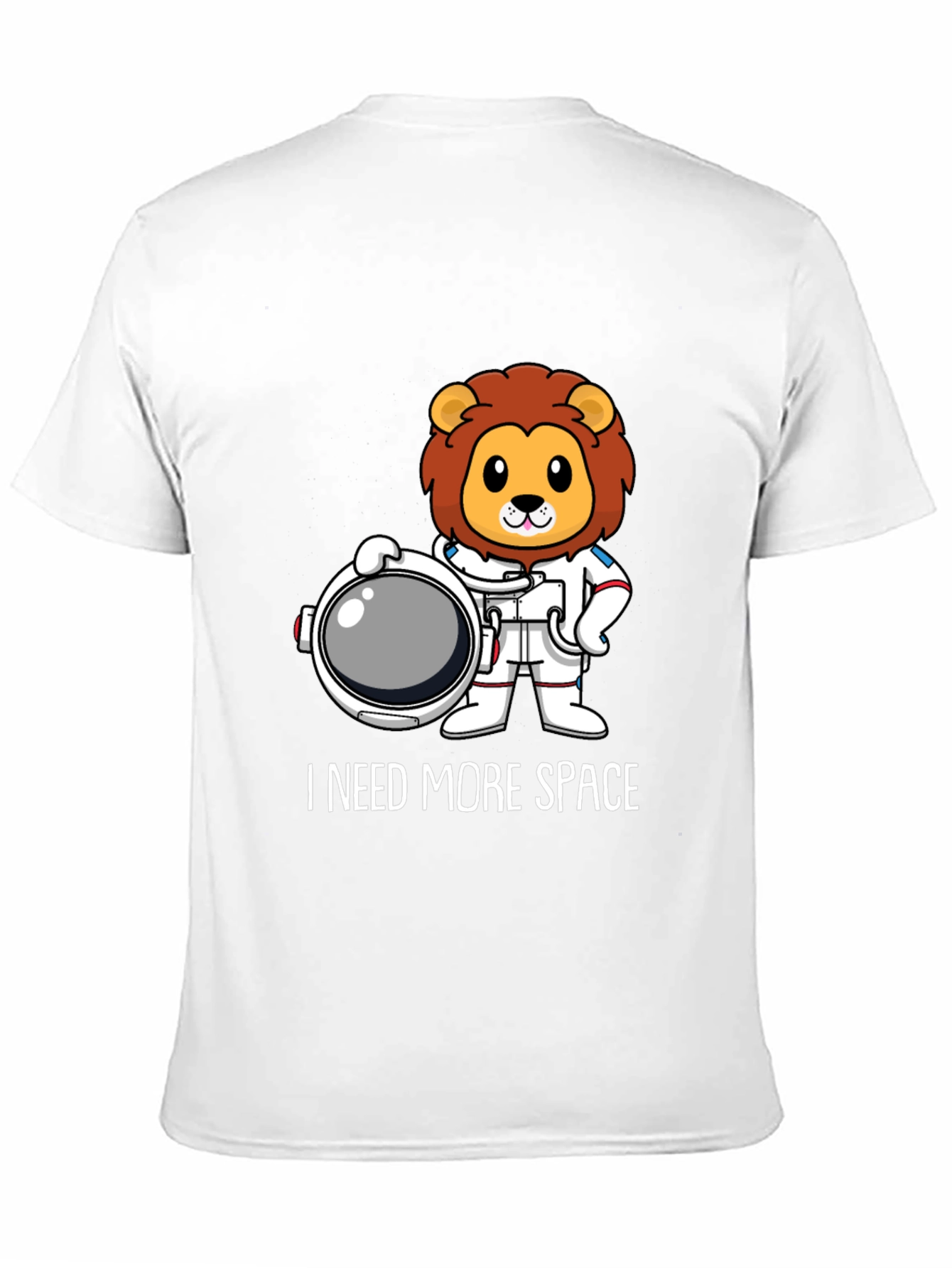 I Need More Space Lion Astronaut Graphic T-Shirt