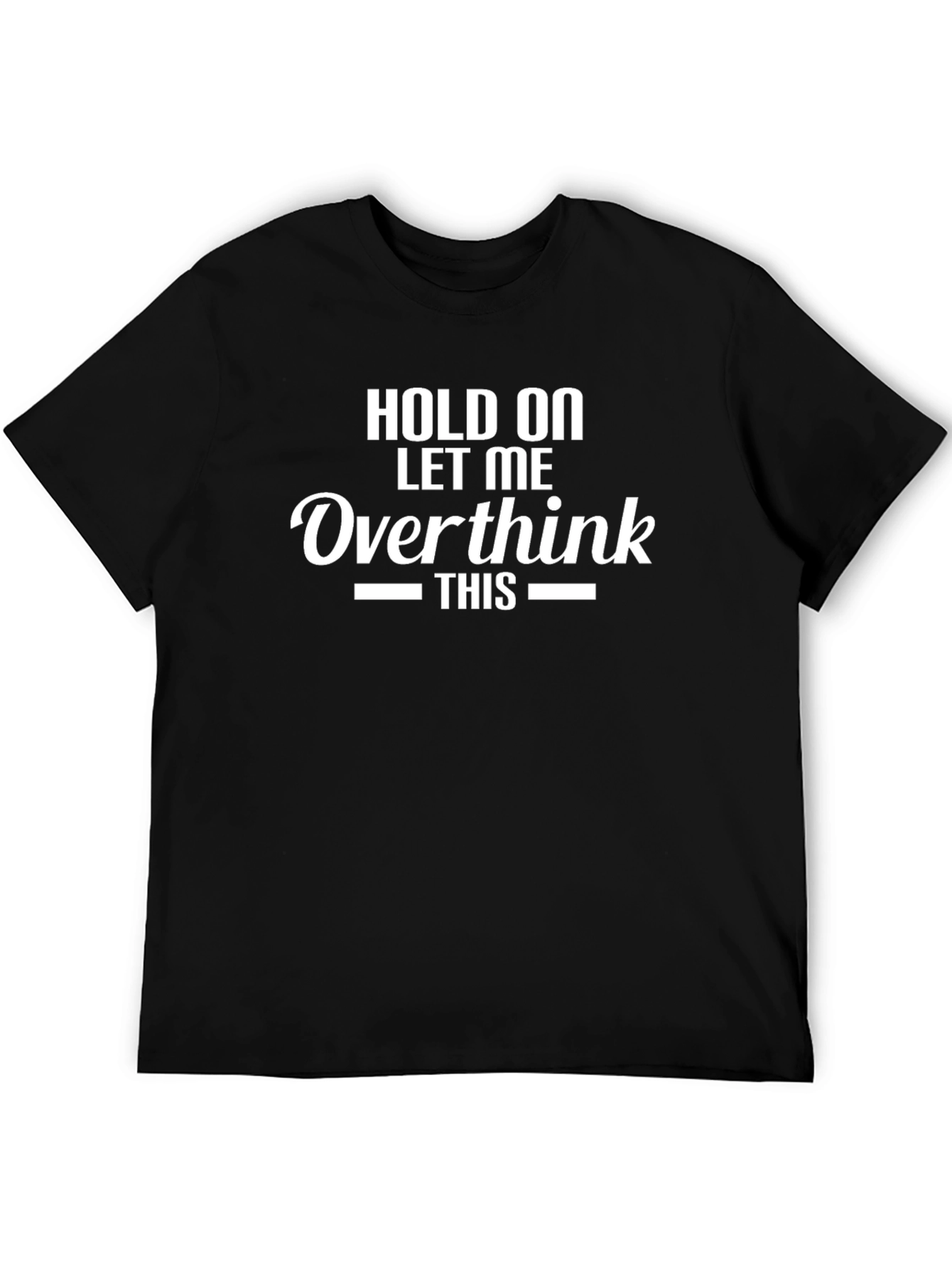 Overthink This Black Graphic T-Shirt