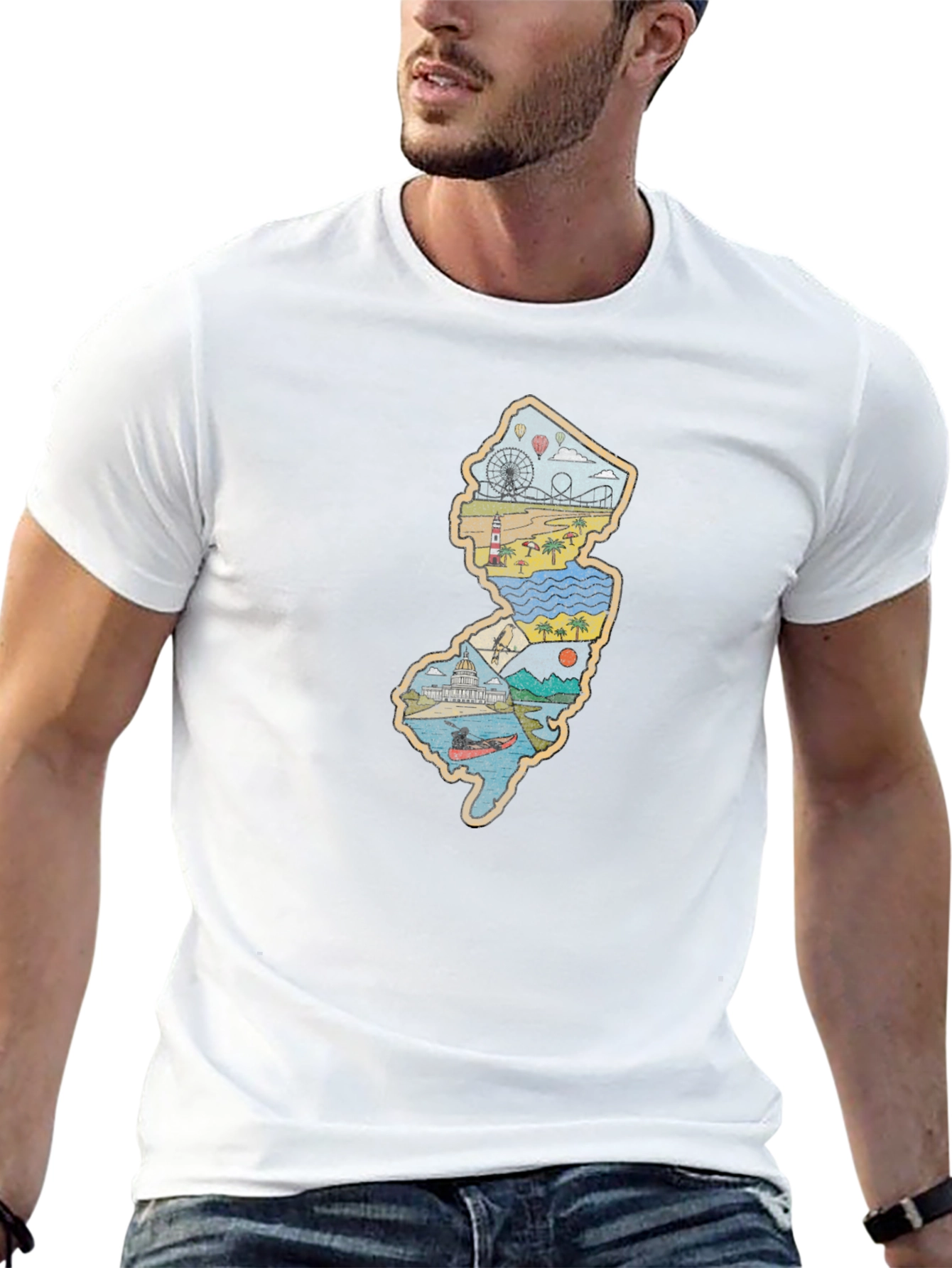 New Jersey Souvenir T-Shirt - State Pride Tee