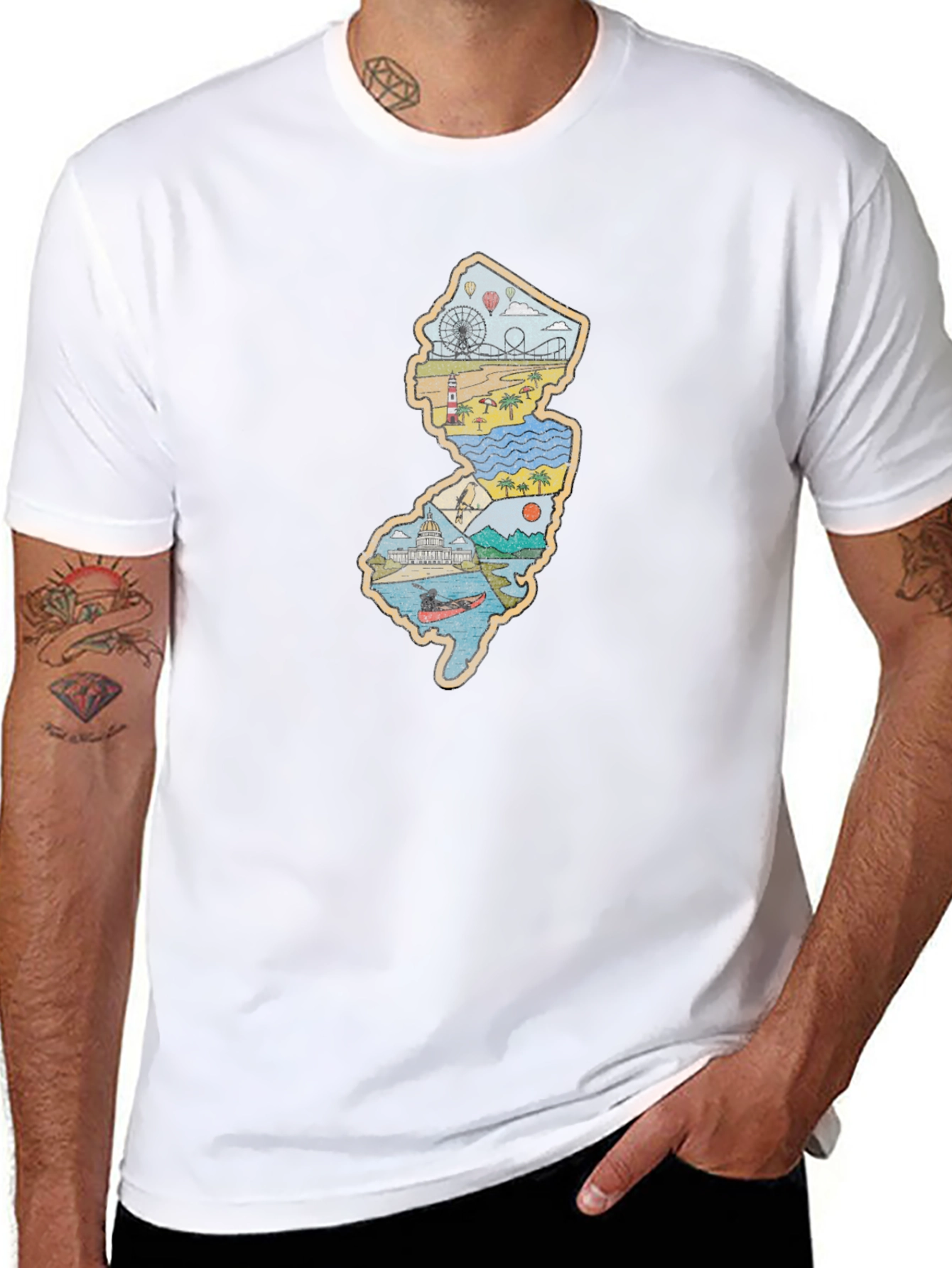 New Jersey Souvenir T-Shirt - State Pride Tee