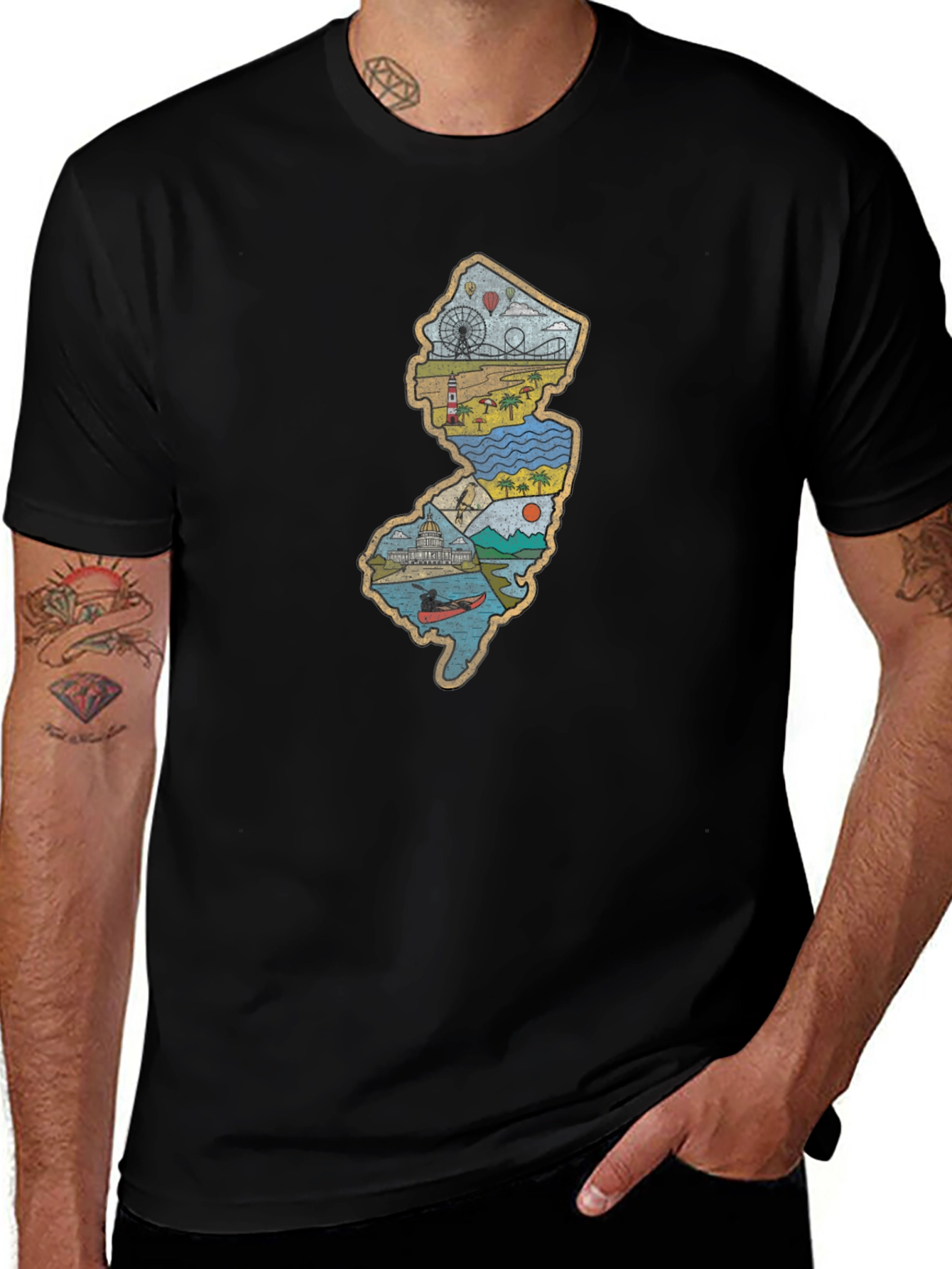 New Jersey Souvenir T-Shirt - State Pride Tee